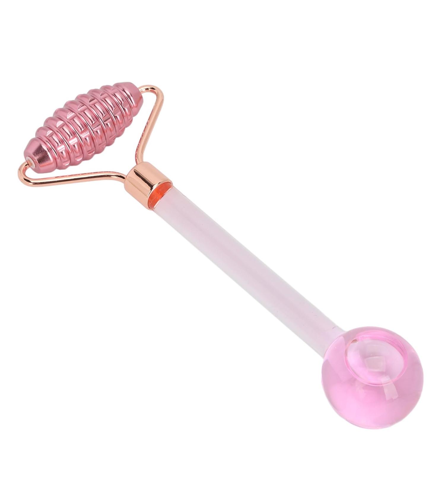 2-in-1 Ice Balls for Facial Treatment | Cooling Glass Roll Balls for Eyes & Neck | Reduce Swelling & Tighten Skin - Buy Online on GoSupps.com