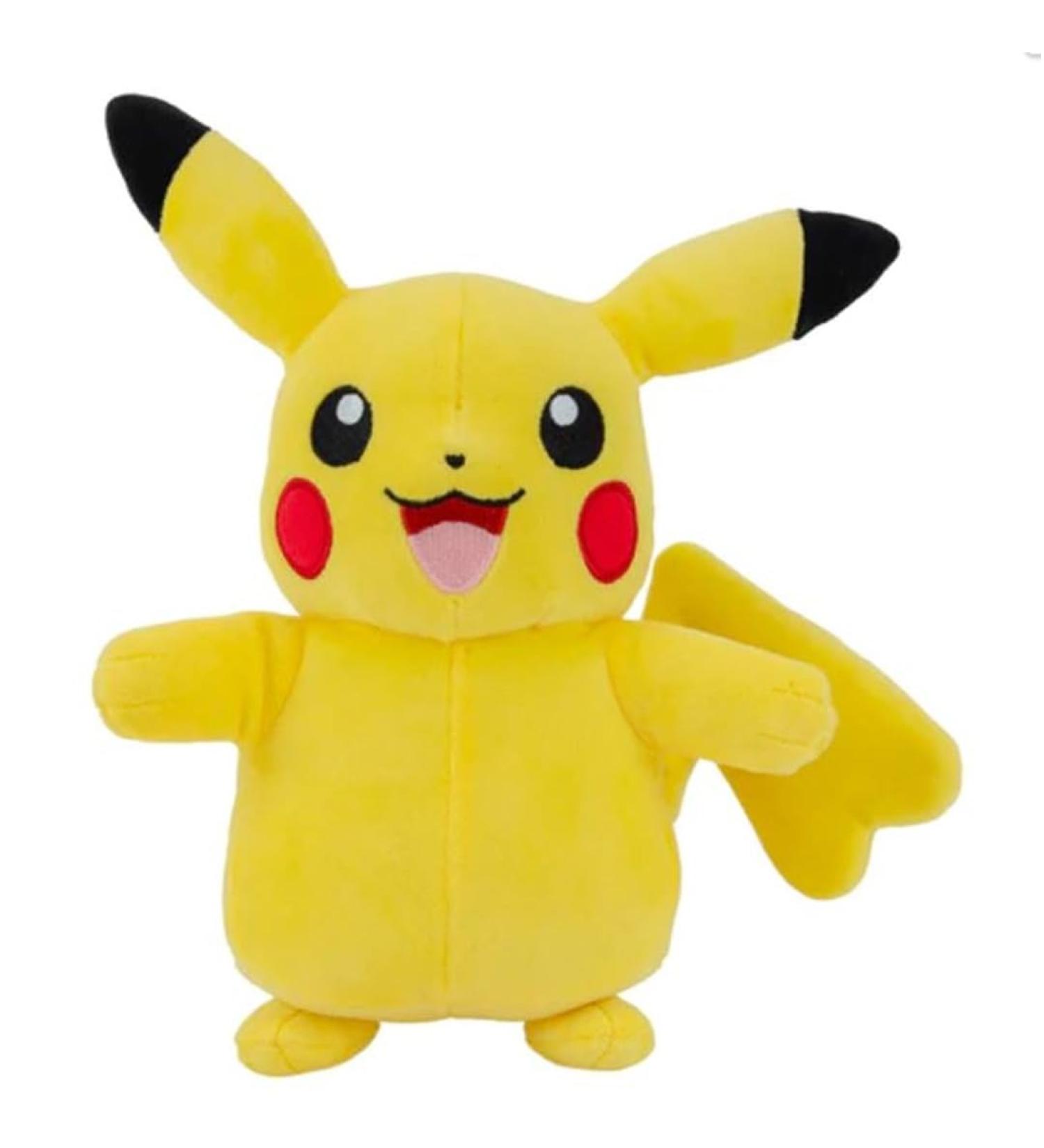 Pok mon Pikachu Official & Premium Quality 8-inch Pikachu Plush-Adorable Ultra-Soft Plush Toy Perfect for Playing & Displaying-Gotta Catch Em All Female