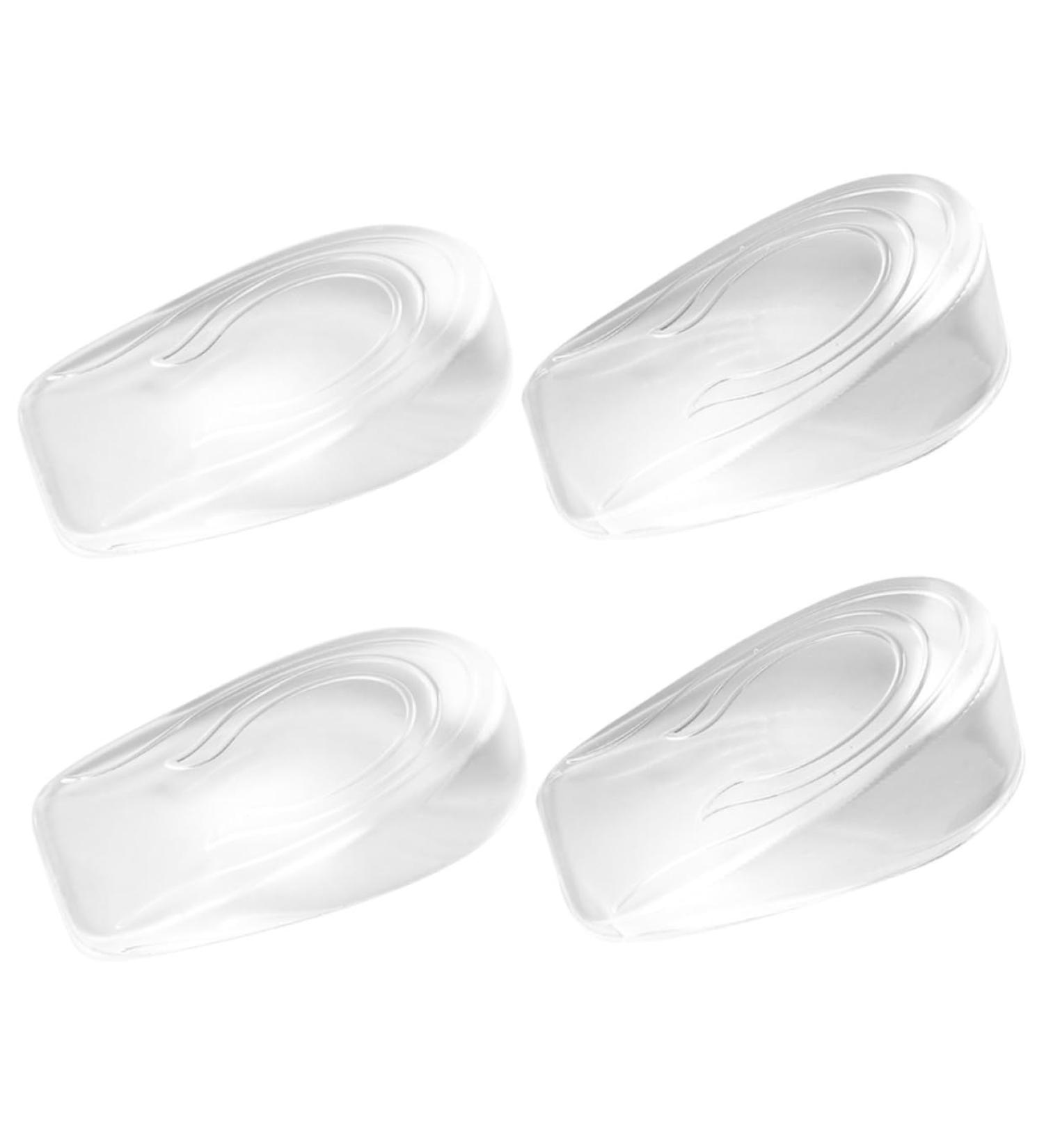 2 Pairs Invisible Heightening Gel Insoles - Silicone Shoe Inserts for Men & Women | Boost Comfort & Height - Buy Online on GoSupps.com