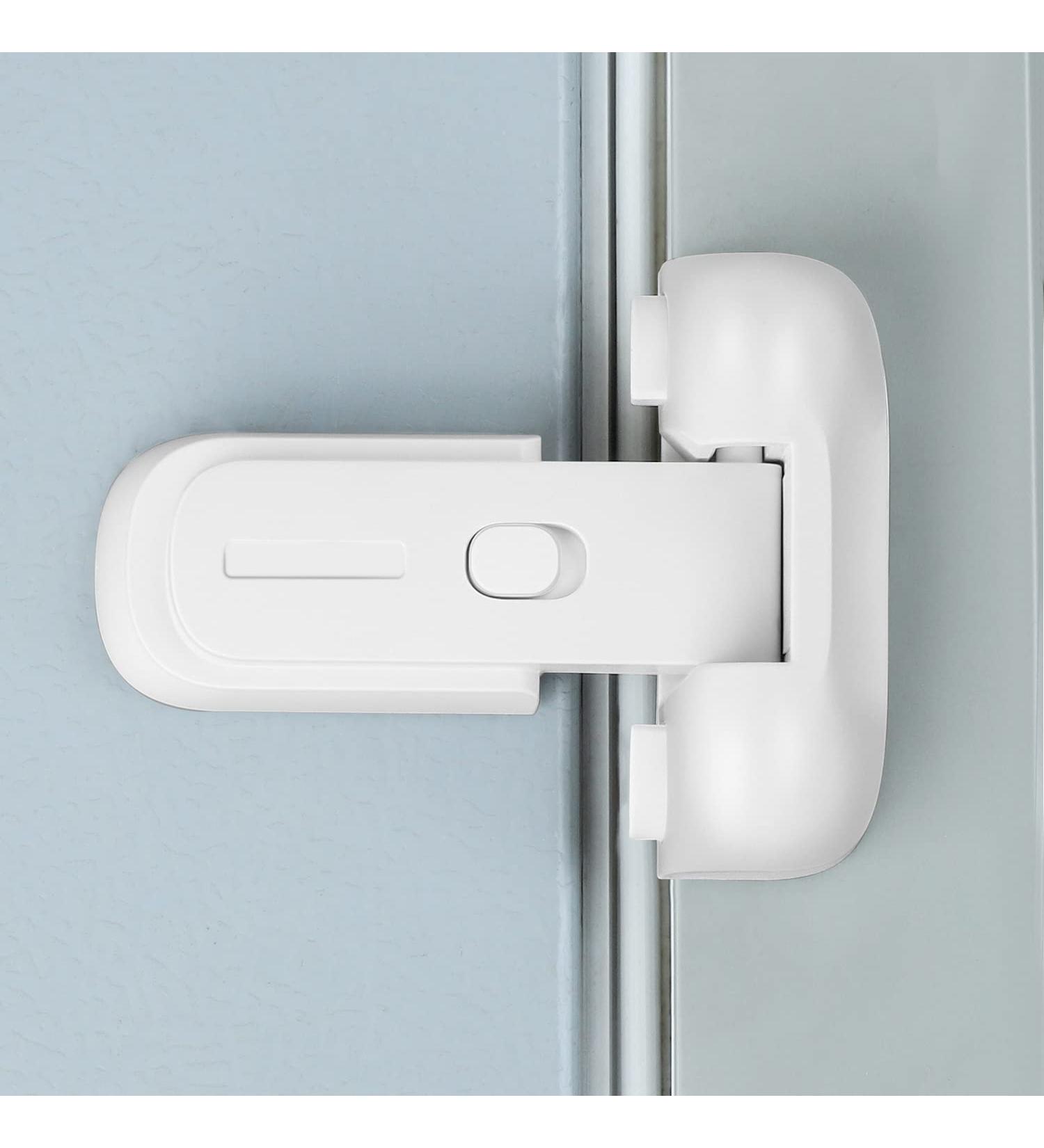 Clymene Child Locking Refrigerator Lock | Secure Door Lock for Kids Pets & Seniors | White Rubber Seal - Buy Online on GoSupps.com