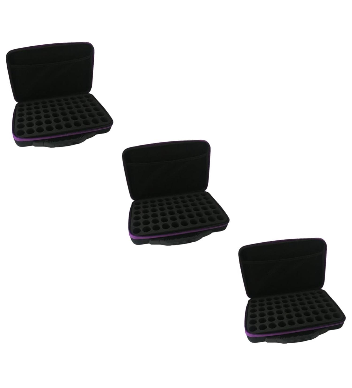 Solustre Essential Oils Storage Box | 3-Slot Travel Organizer & Shockproof Case - Buy Online on GoSupps.com