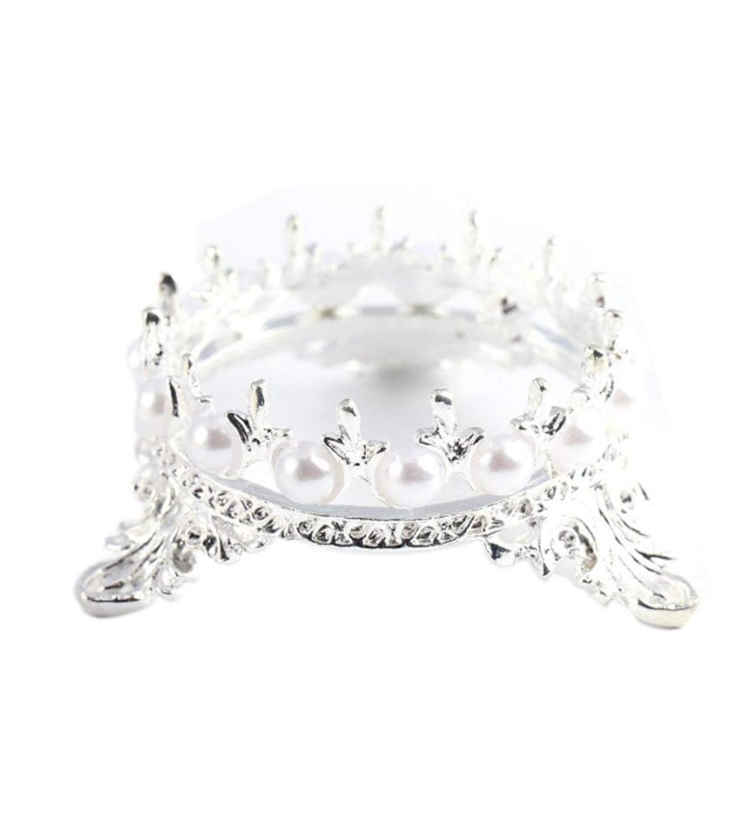 Crown Pen Holder Pearls Nails Art Design Painting Pen Brush Stand for DIY Maleicure Nail Carving Drawing Pencils - Buy Online on GoSupps.com