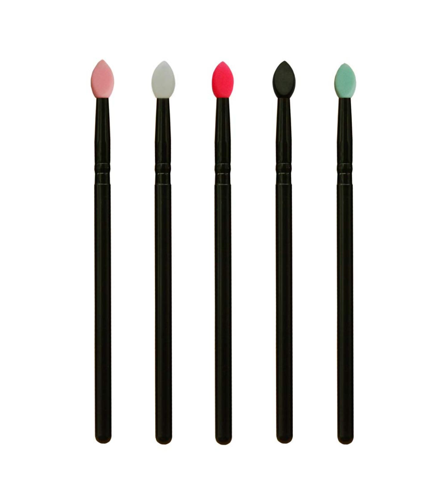 LORMAY 5 Pcs Silicone Eyeshadow Brushes - Professional Glitter Shimmer Applicators (Five Colors) - Buy Online on GoSupps.com