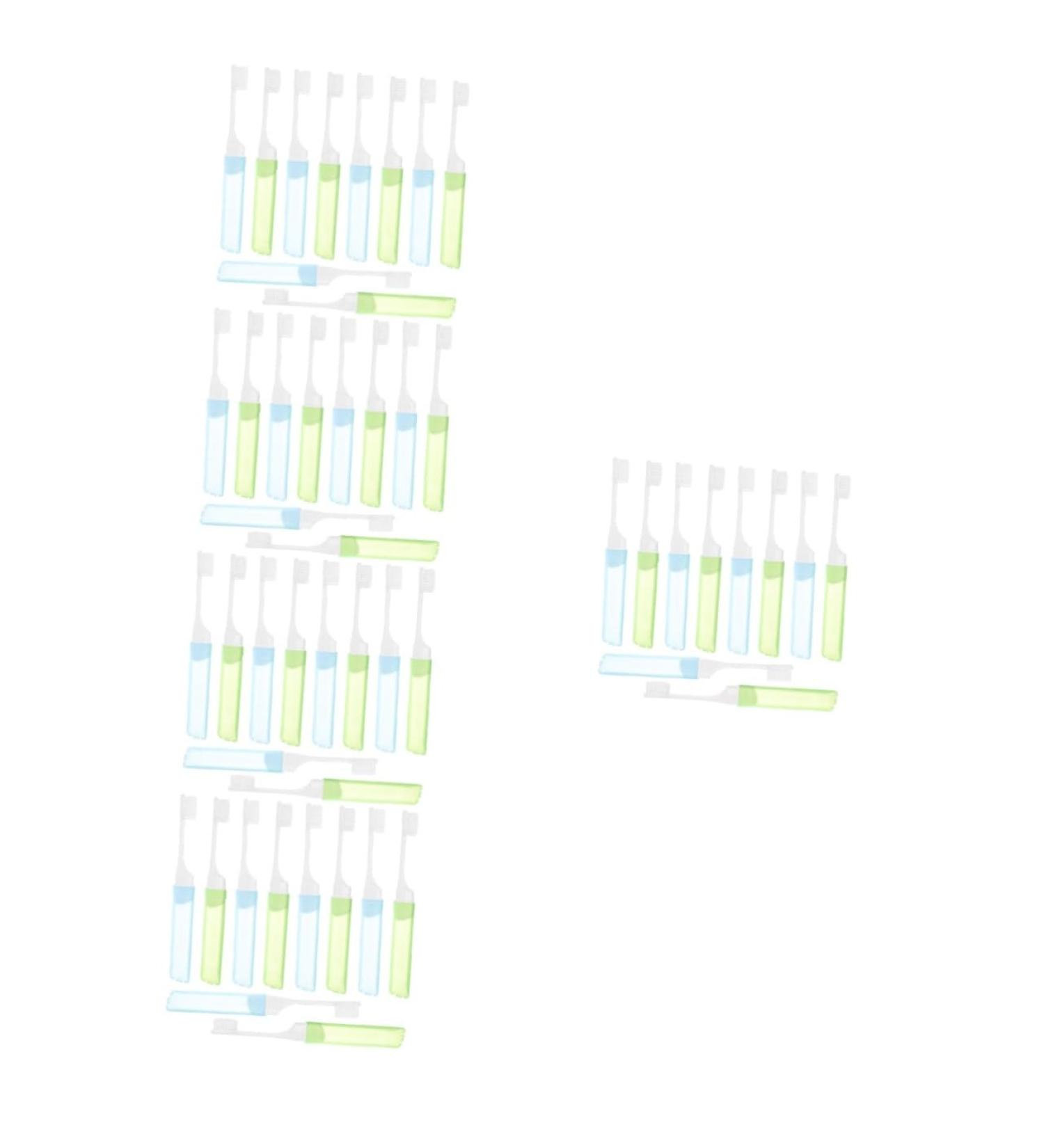 Shop Tovinanna 50-Piece Portable Folding Toothbrush Set - Perfect Travel & Camping Essential | Compact & Collapsible Design - Buy Online on GoSupps.com