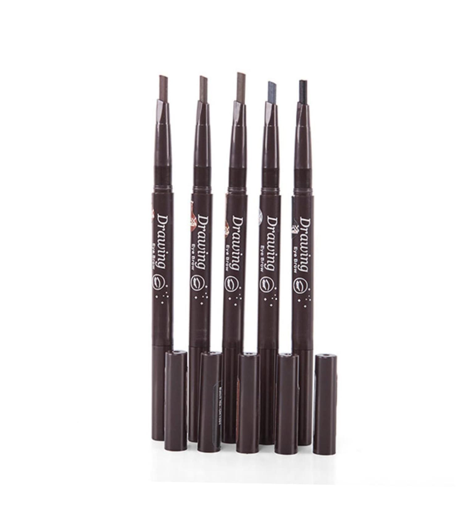 Eyebrow Pencils 2 1 brow pencil microblading pen Eyebrow Pencil makeup five colors to rotate Eye Brow Pen - Buy Online on GoSupps.com