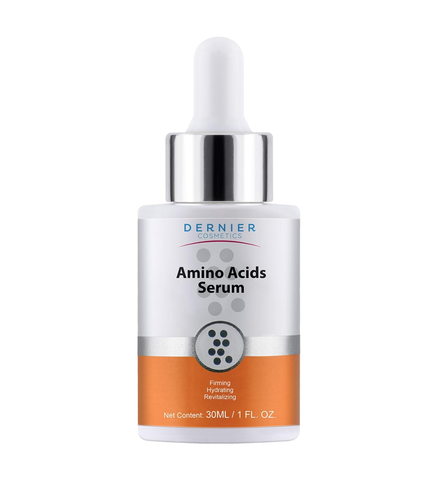 Dernier Amino Acids and Vitamin B5 Face Serum Anti-Aging Night Serum Collagen for Women & Men Hydrating Revitalizing Improves Skin Firmness Elasticity Laxity Thickness and Reduces Wrinkles (1 fl oz) - Buy Online on GoSupps.com