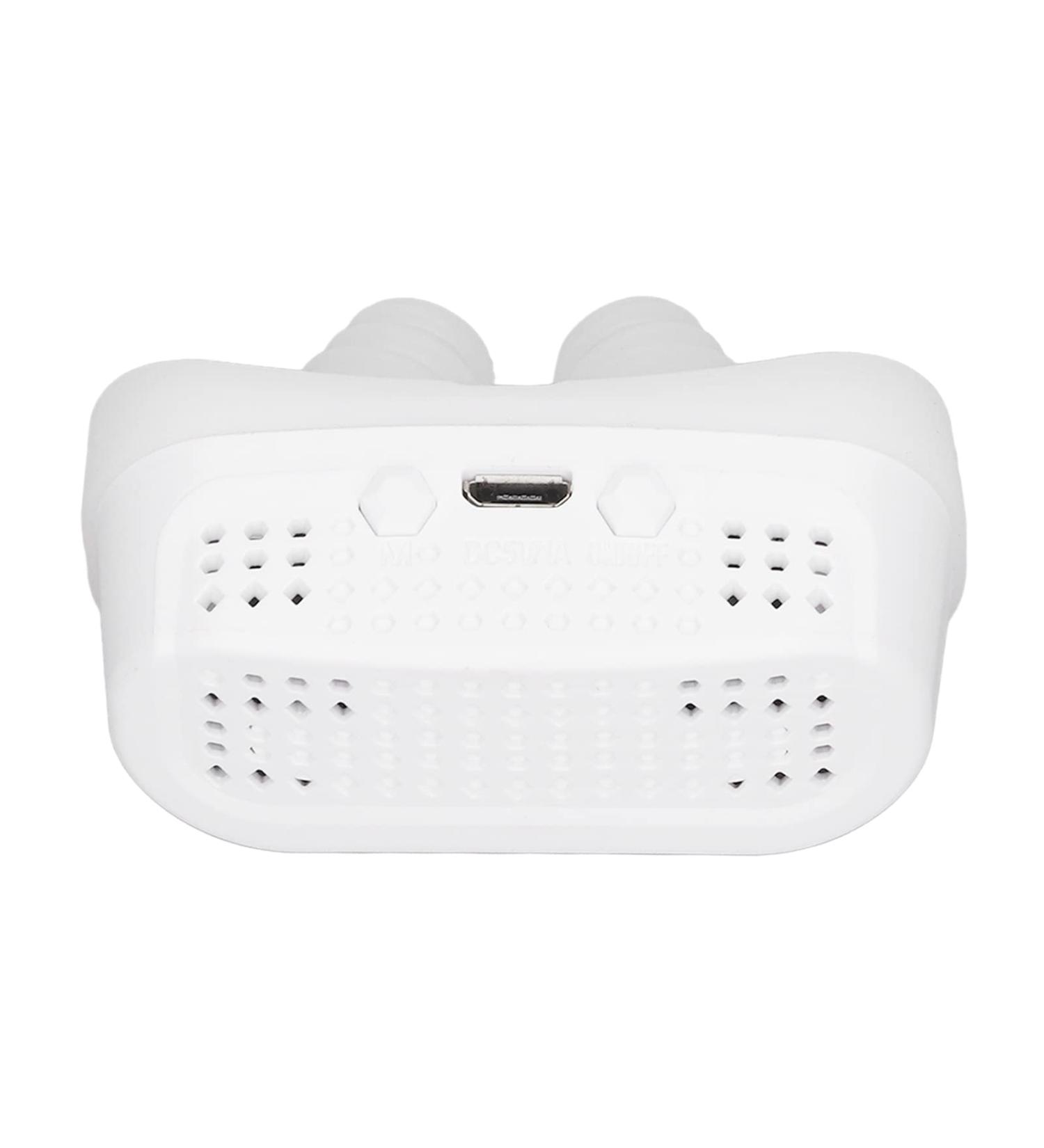 Snore Reducing Micro Blower Silicone Strap - White | Home Use Snoring Solution - Buy Online on GoSupps.com