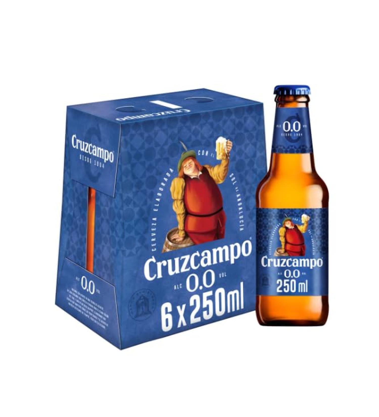 CRUZCAMPO Bi re sans alcool (0 0 % vol) Lot de 6 x 25 cl BIS029