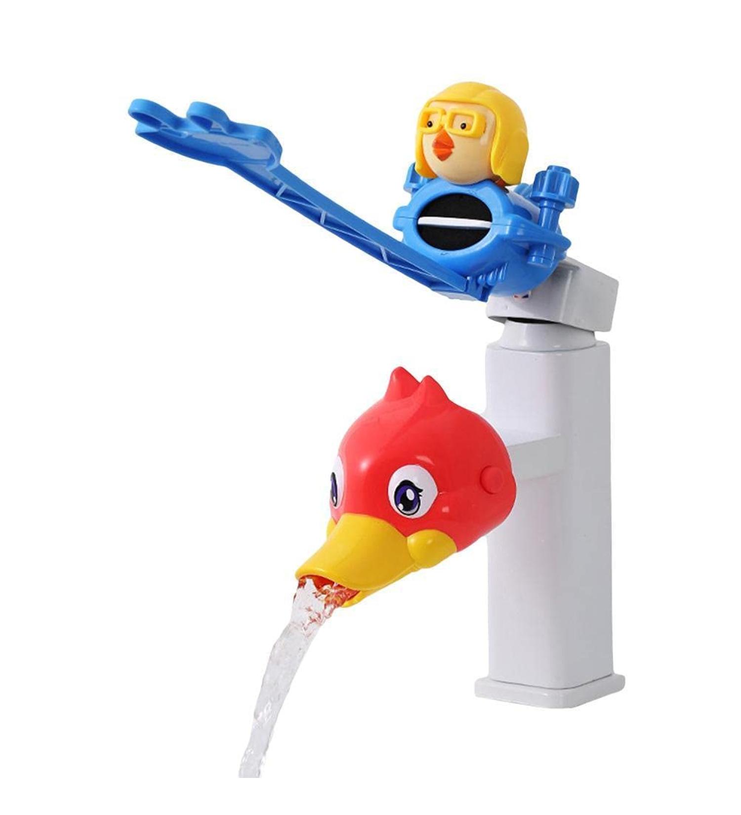 Child-Safe Faucet Handle & Nozzle Extender - Fun Cartoon Silicones Spray-Proof Extension for Easy Use - Buy Online on GoSupps.com