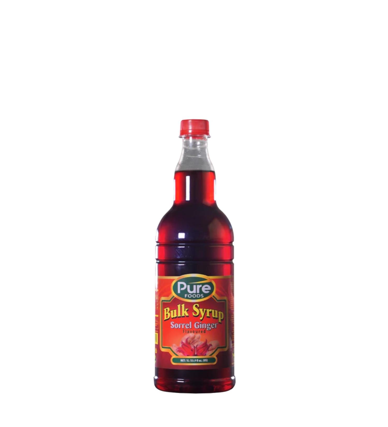 Pure Bulk Sorrel and Ginger Syrup 1L-Fd