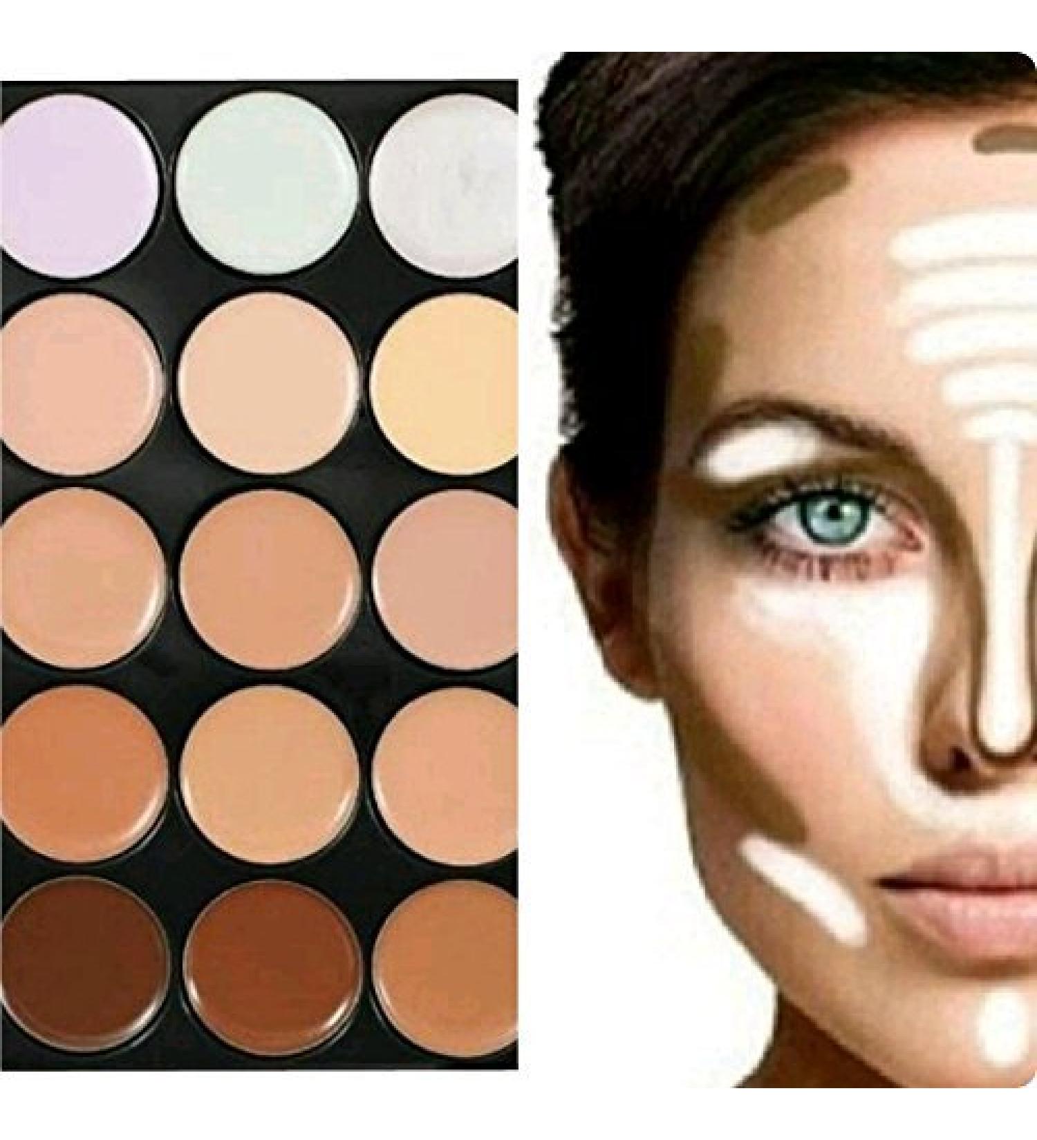 Boolavard TM Concealer Camouflage Palette | Best Cover Concealer Makeup for Flawless Skin | International Shipping Available - Buy Online on GoSupps.com