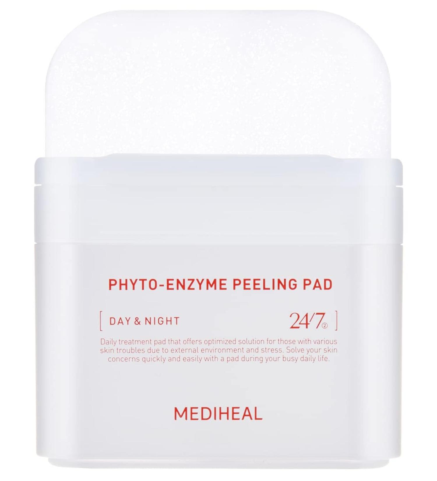 MEDIHEAL Phyto Enzyme Peeling Pad - Vegan Face Resurfacing Gauze Pads with LHA & Papaya Enzym - Pore Tightening Pads to Control Sebum - Exfoliating for Dead Skin Cells 90 sheets - Buy Online on GoSupps.com