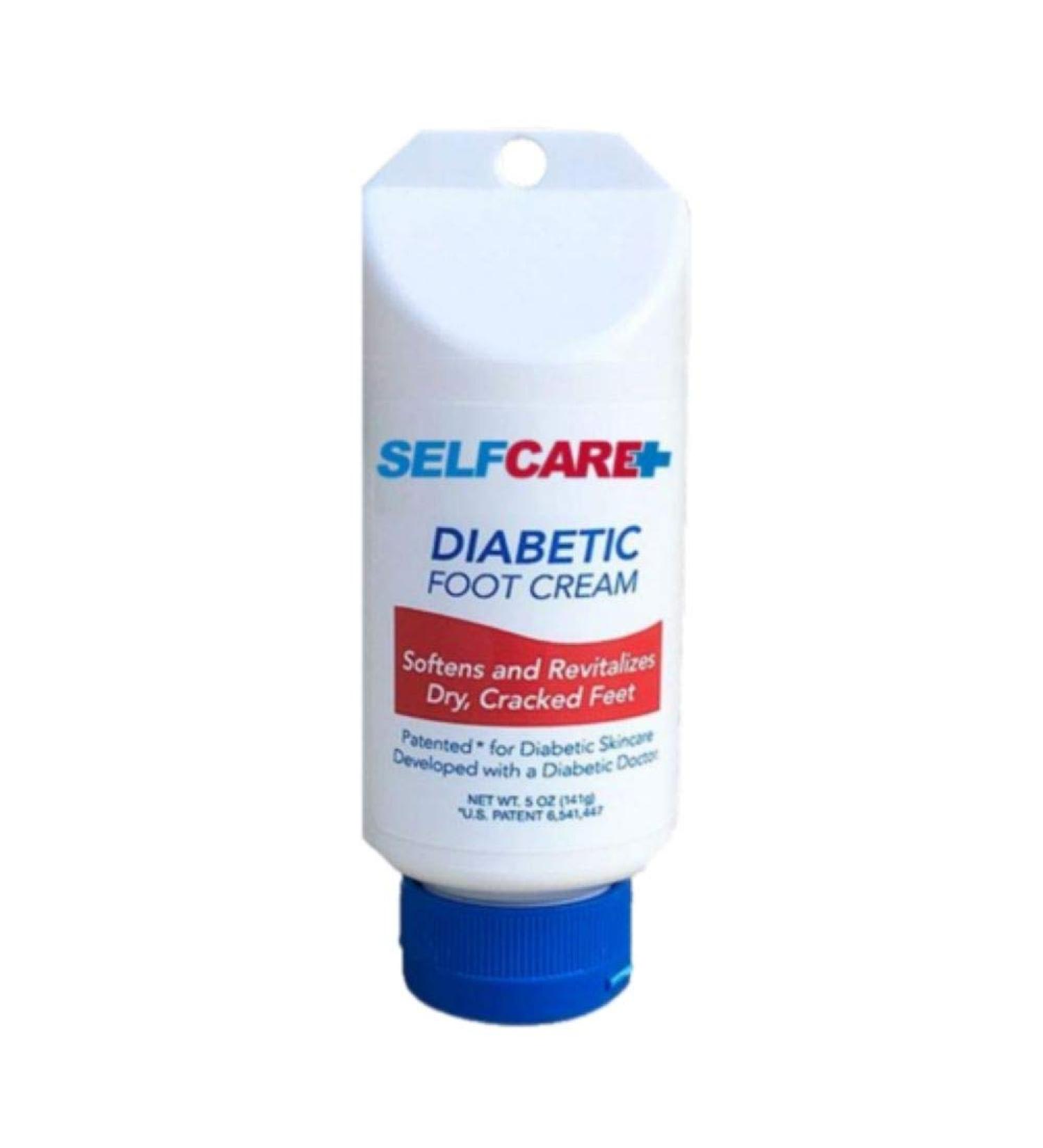 Selfcare Plus Diabetic Foot Cream - 5 oz Patented Lotion for Dry Cracked Feet - Hydrates Hands, Legs & Body, Promotes Smooth Skin - Buy Online on GoSupps.com