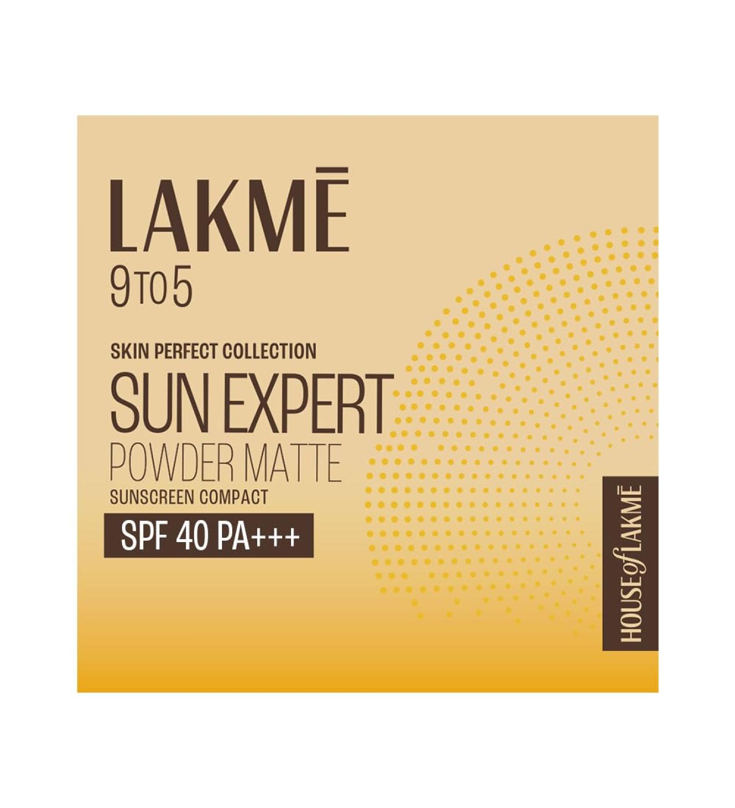 Lakme Sun Expert Ultra Matte SPF 40 PA+++ Compact 7 g - Buy Online on GoSupps.com
