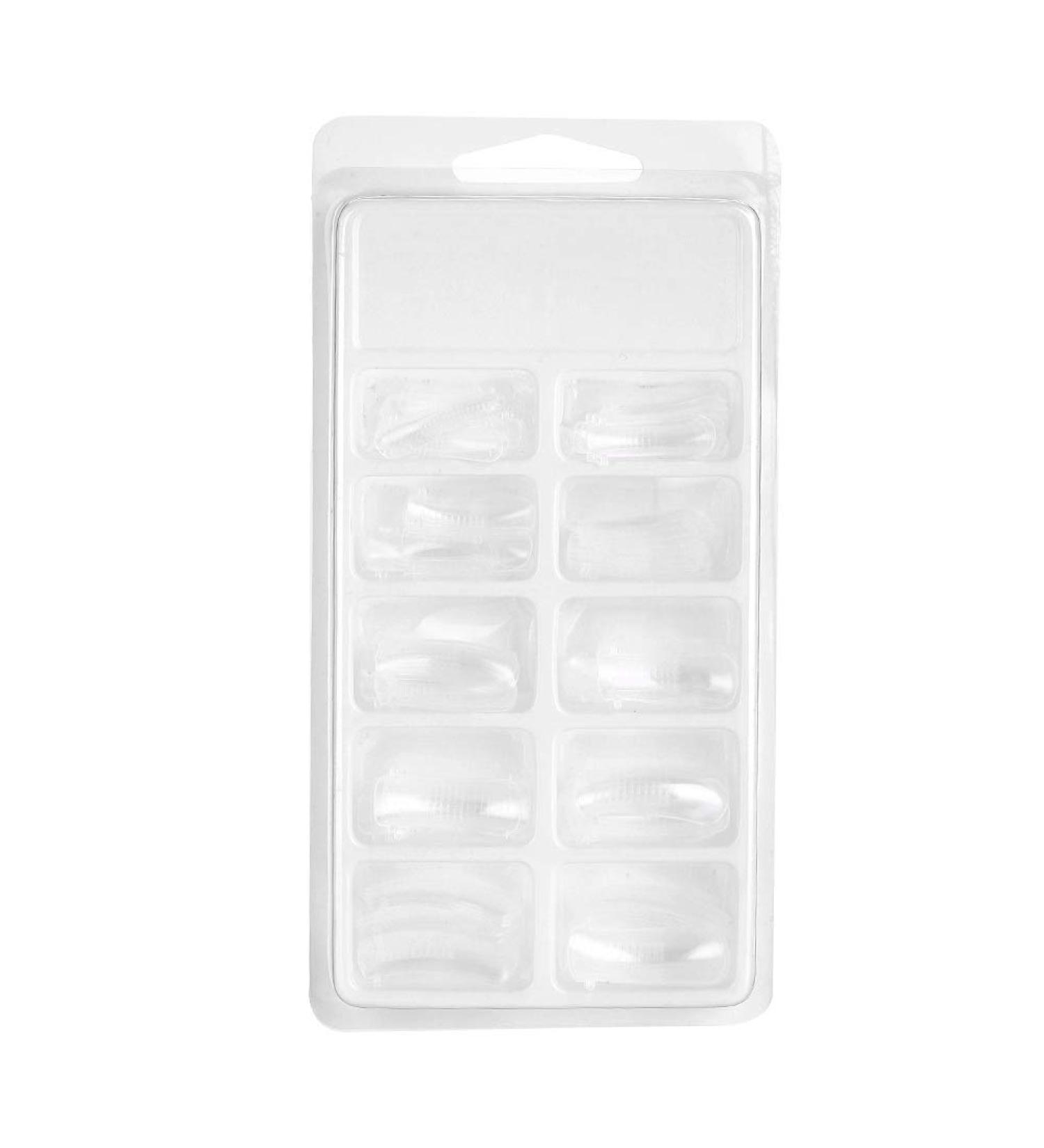  YIZISECCE Pack of 100 quick-build clear gel nail molds - Buy Online on GoSupps.com