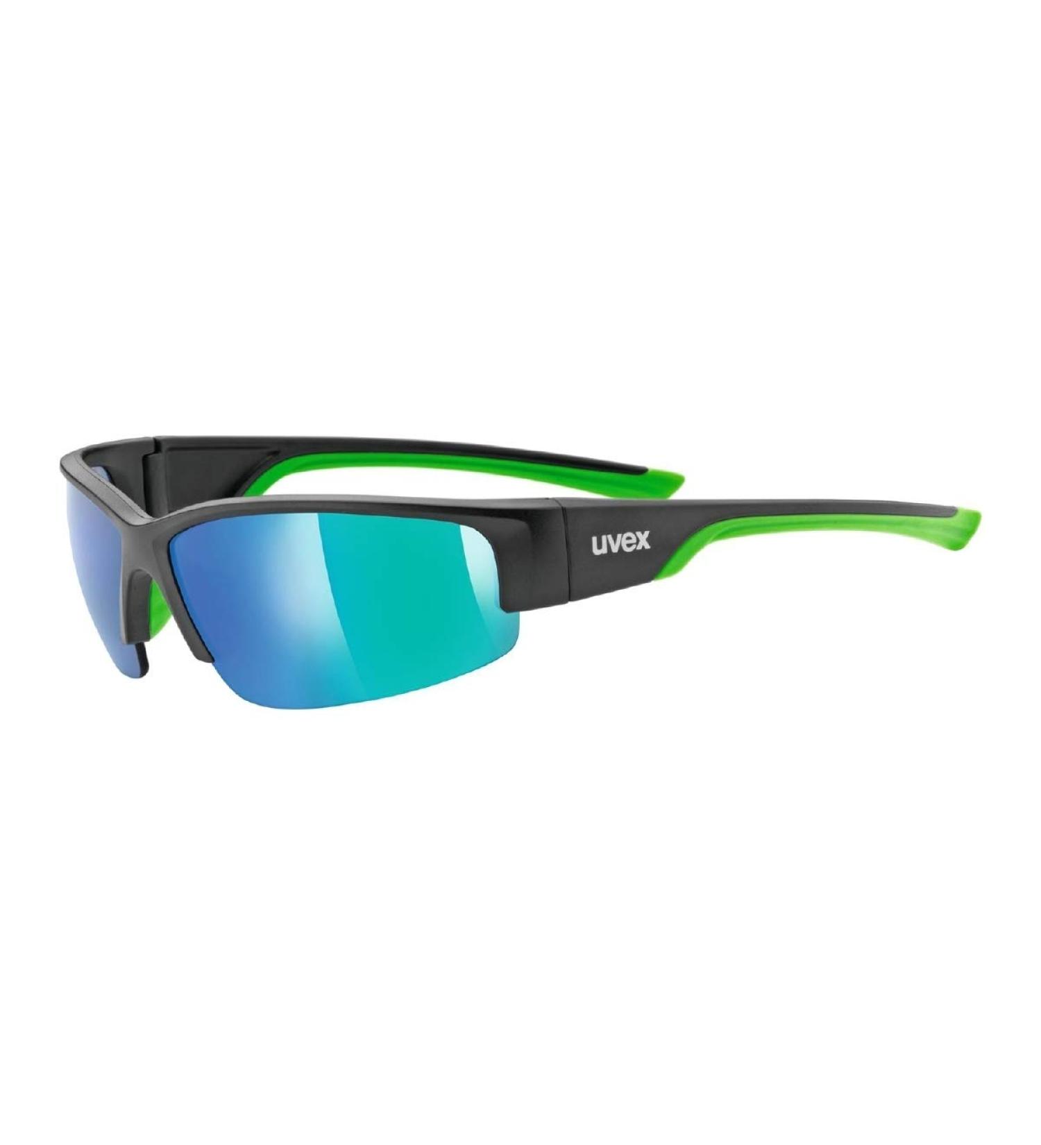 Uvex Unisex Sportstyle 215 Sports Glasses | One Size Black Matt Green Pack of 1 | Best International Shipping - Buy Online on GoSupps.com