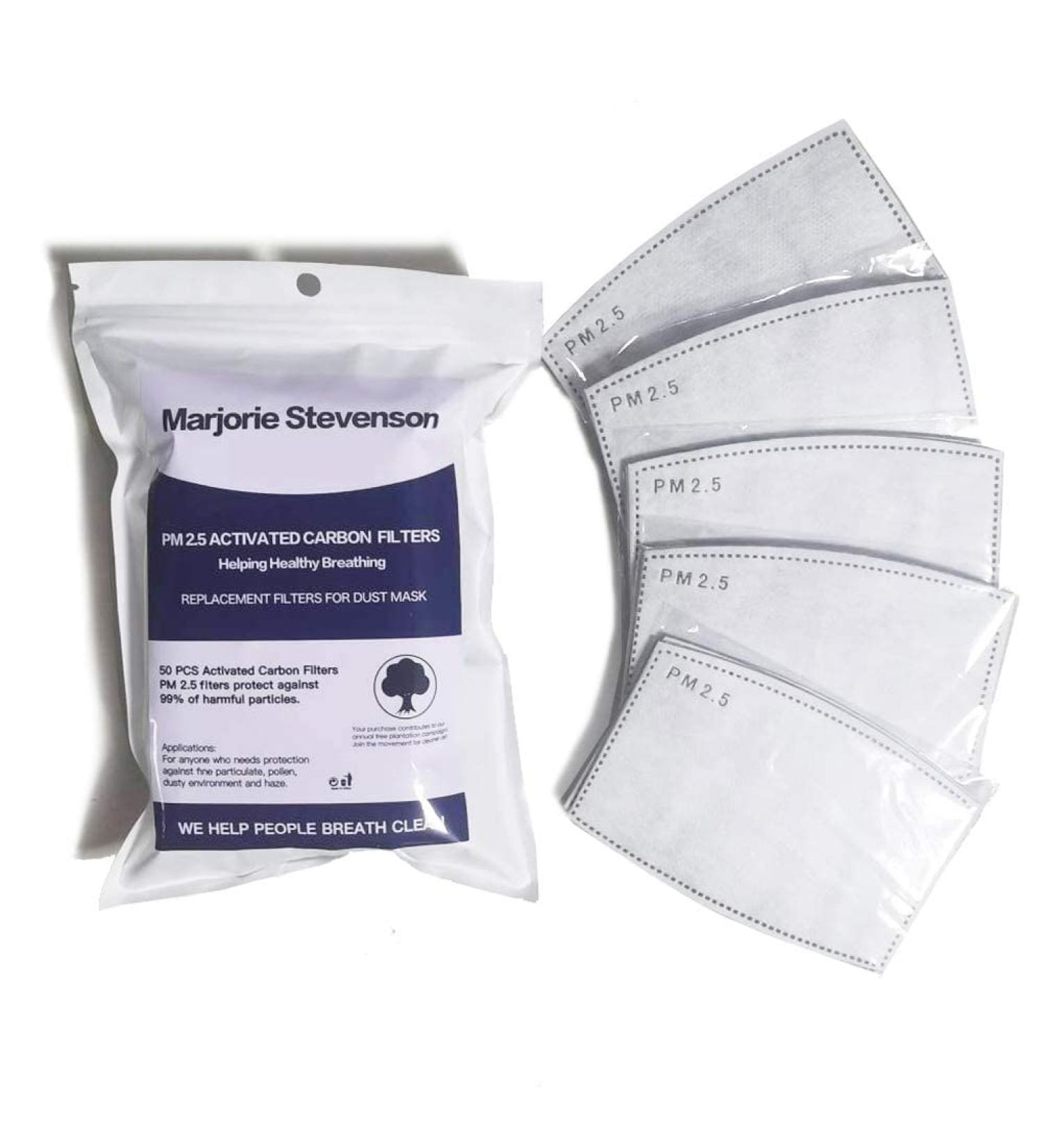 PM 2.5 Activated Carbon Filters - 5 Layer Replacement (50 PCS) - Buy Online on GoSupps.com
