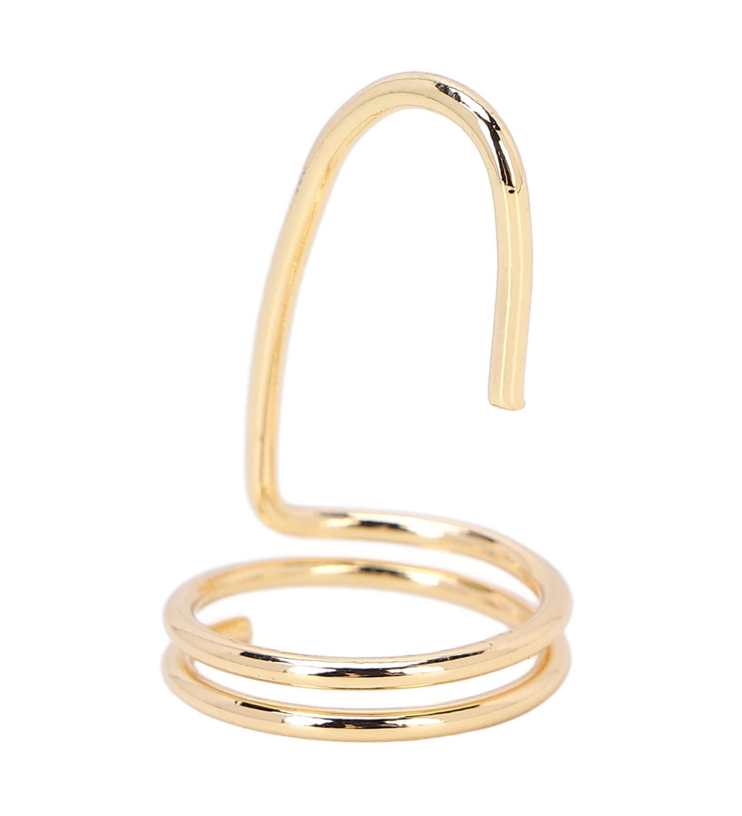 Chiciri's Healthy Galvanized Copper Fingernail Ring - Easy Wear Manicure for Women | Stylish & Safe Party Accessory (3045 Gold) - Buy Online on GoSupps.com