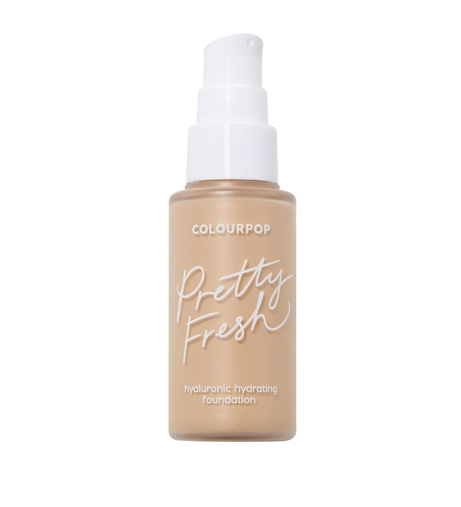 ColourPop Pretty Fresh Liquid Foundation Hydrating Foundation with Medium Buildable Coverage & a Natural Finish Hyaluronic Acid & Coconut Water - Light 70W - 1 Fl Oz - Buy Online on GoSupps.com