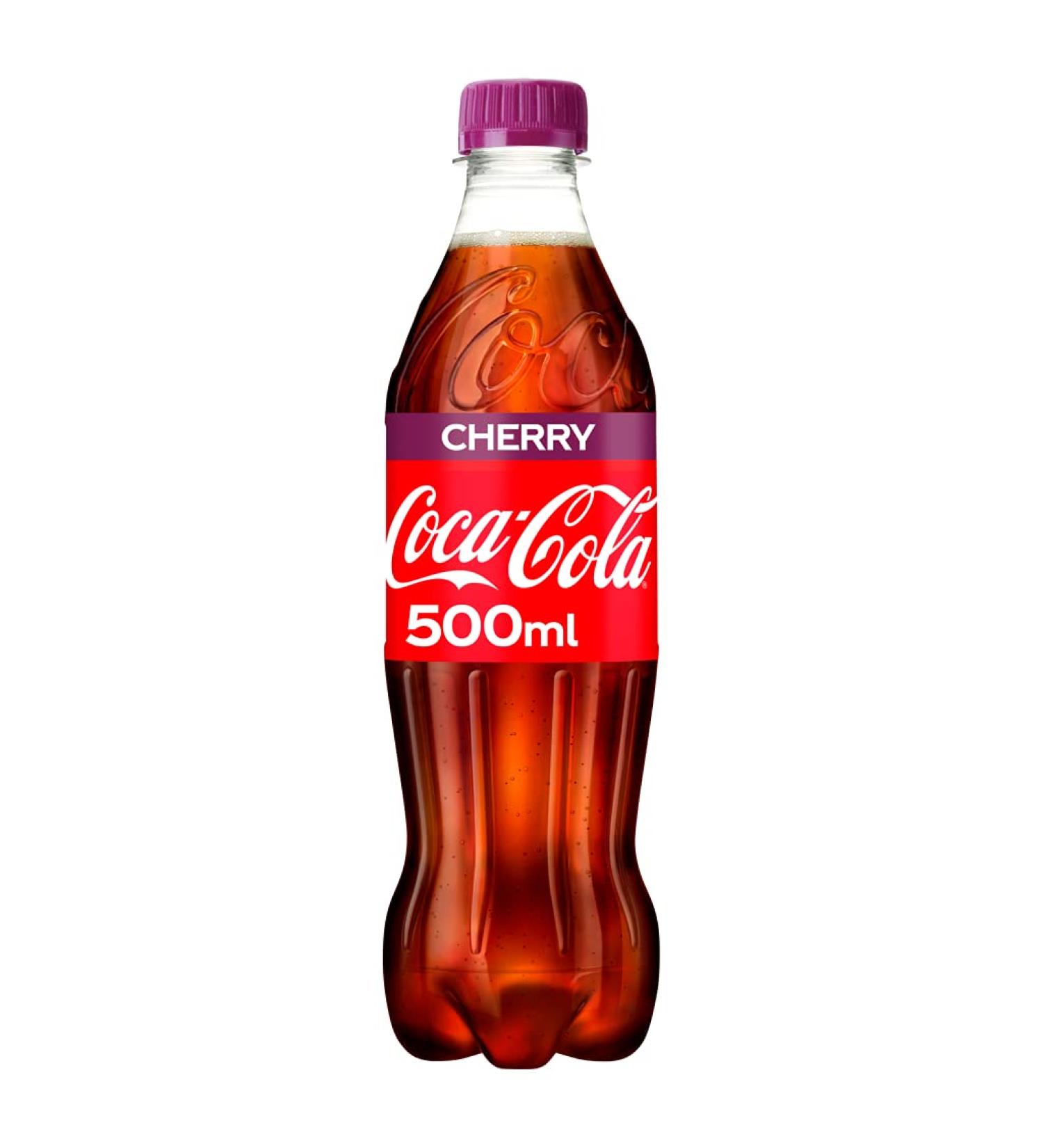 Coca-Cola Sparkling Soft Drink Cherry 500ml Cherry 500 ml (Pack of 1)