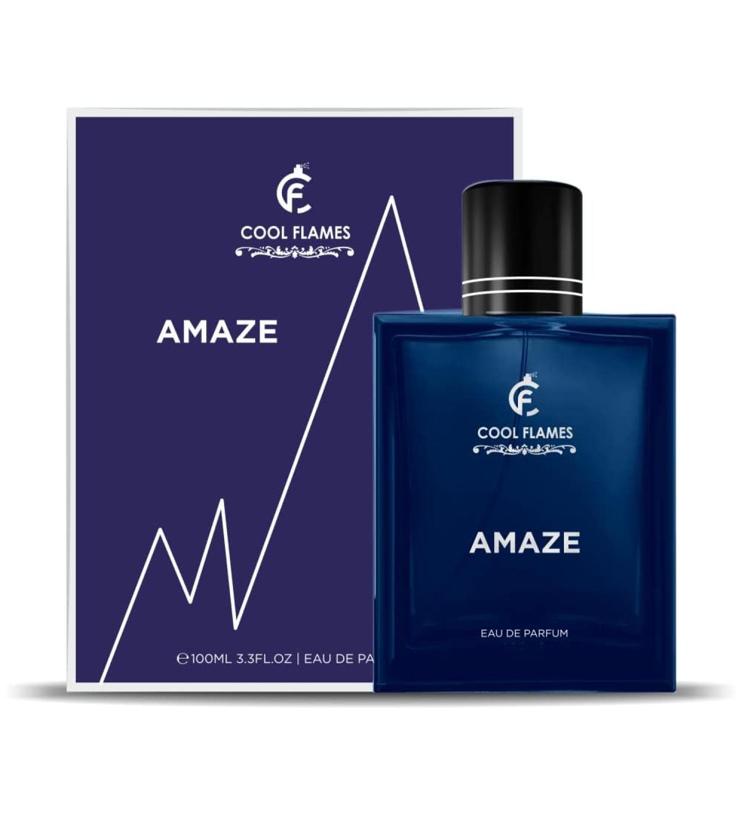 Cool Flames Luxury Amaze Unisex Eau De Parfum with Bergamot Patchouli Lavender & Cedar Premium Long Lasting Citrus & Spicy Fragrance Scent Perfume for Men & Women 100 ML - Buy Online on GoSupps.com