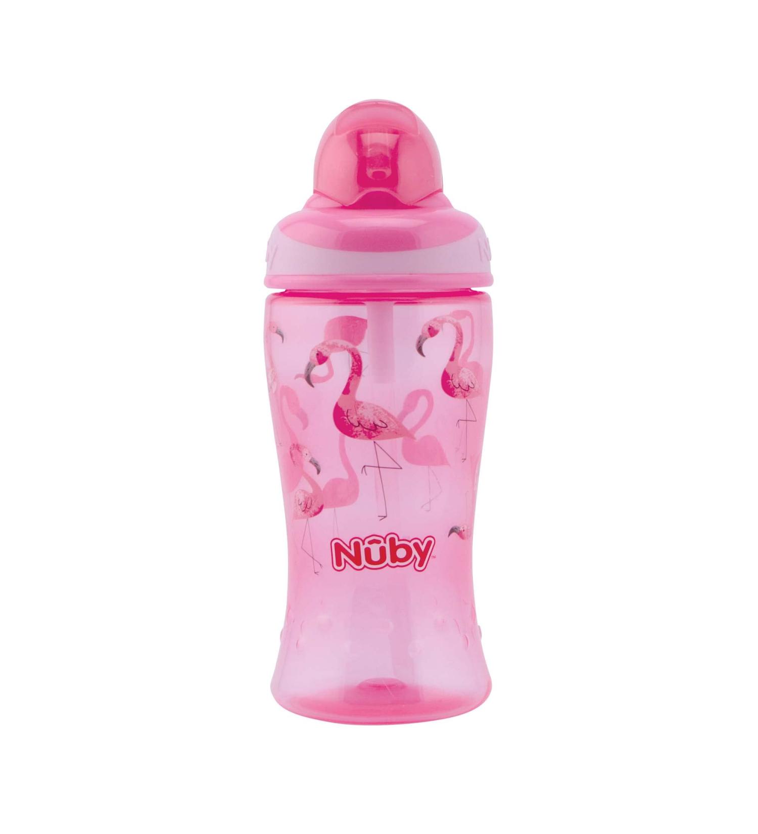 N by Flip-It Straw Cup for Kids | BPA-Free Drinking Bottle for Toddlers | Pink | 360ml | 12+ Months - International Shipping Available - Buy Online on GoSupps.com