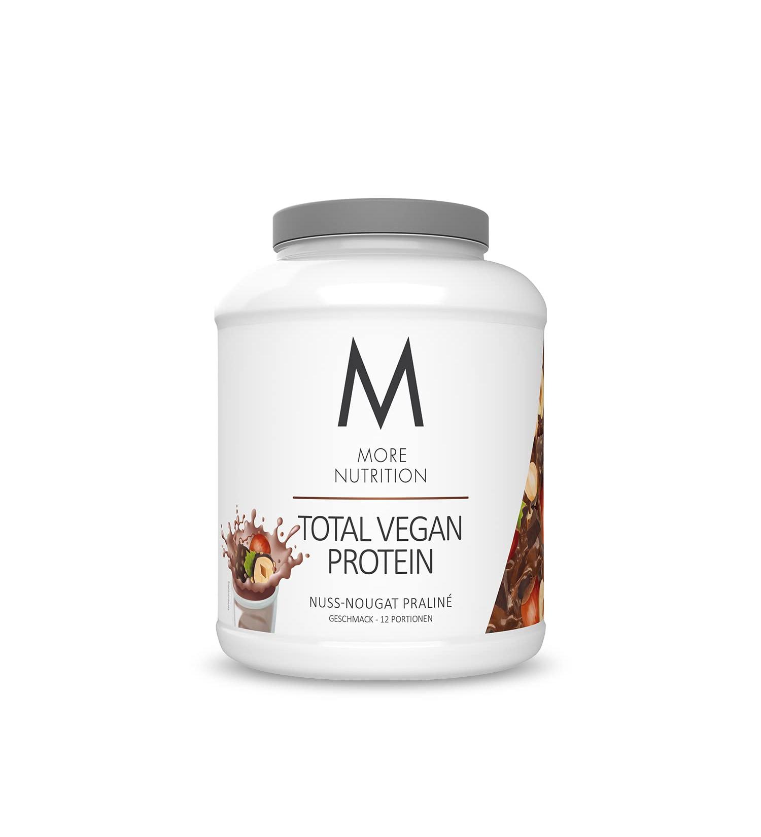 Vegan Protein Powder - Nut Nougat Praline 600g | High-Quality Pumpkin Seed Sunflower & Pea Protein | Made in Germany | International Shipping - Buy Online on GoSupps.com