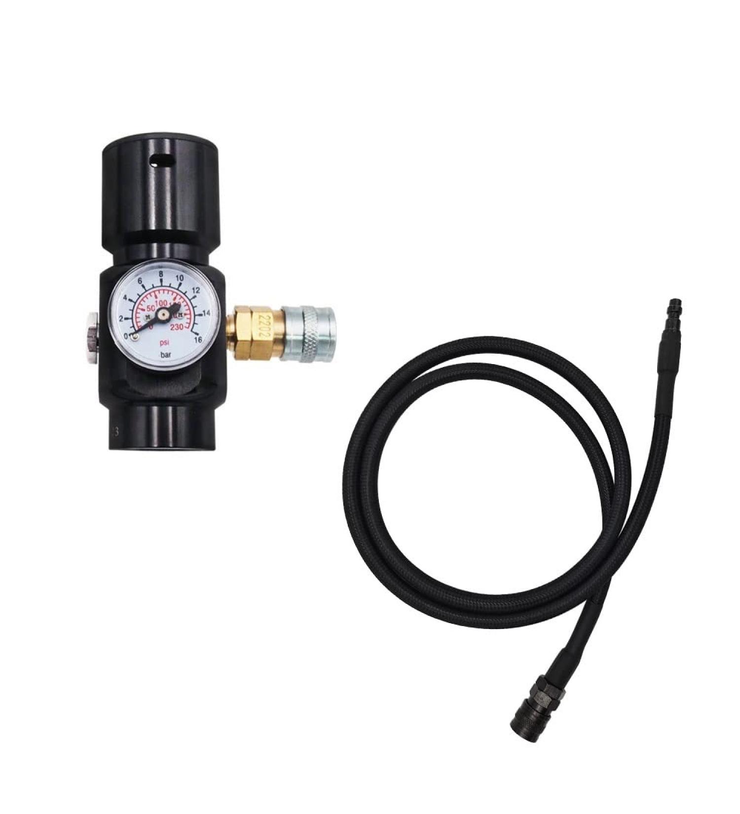 Vavoger Mini Sef Paintball Co2 Pressure Regulator - 1500psi Input, 0-130psi Output - Buy Online on GoSupps.com