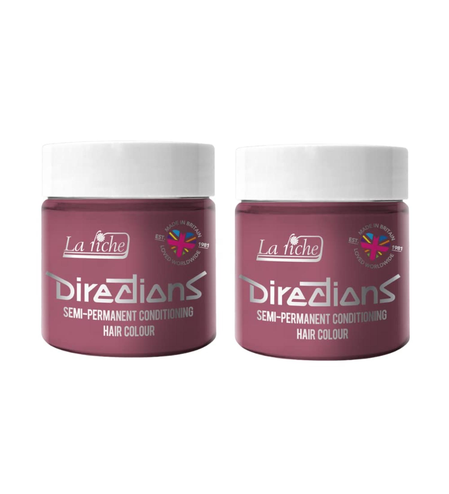 La Riche Directions Semi-Permanent Hair Color 100 ml Jar 2-Pack (Pastel Rose) Pastel Rose 100 ml (2-Pack)
