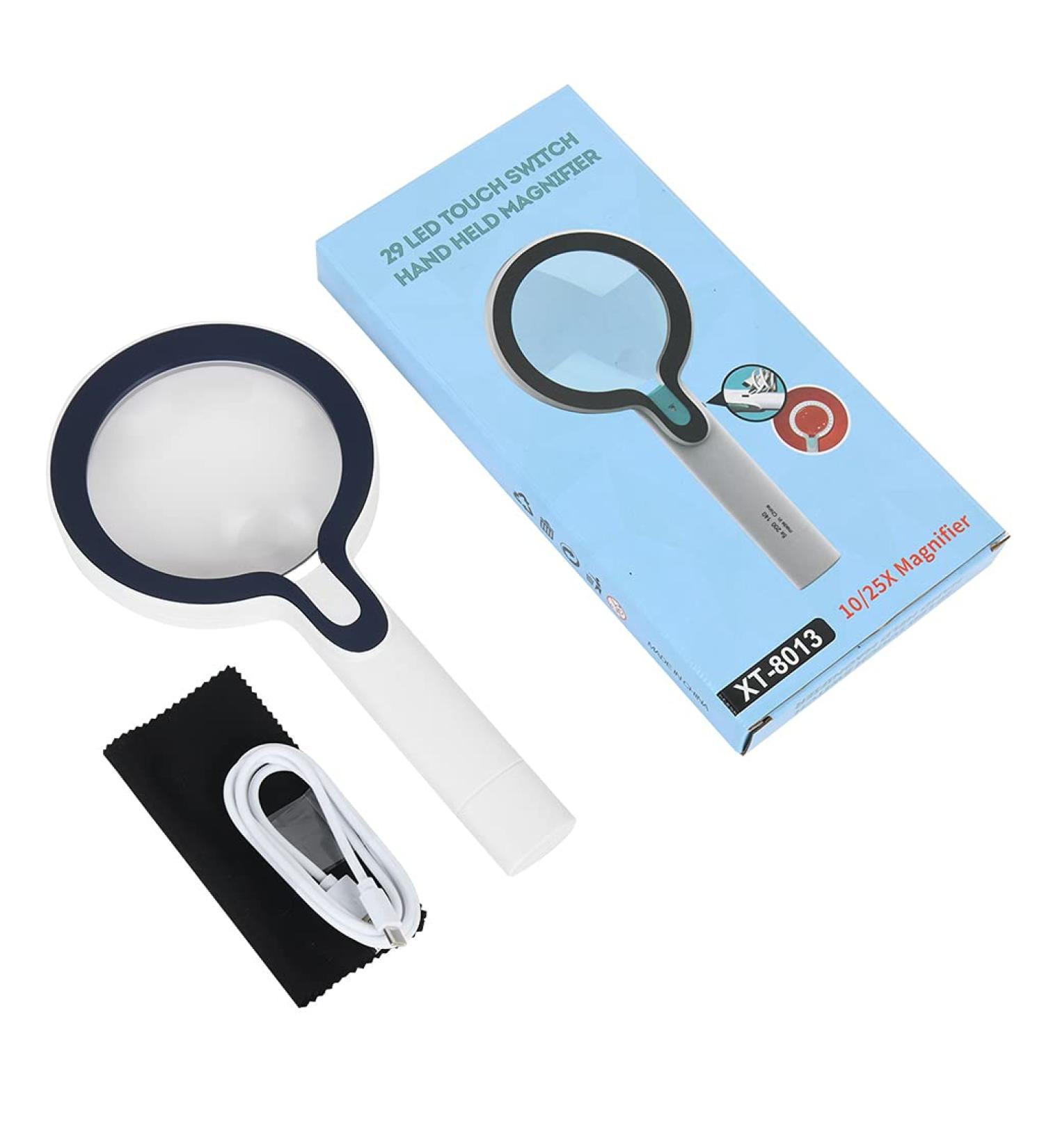 Magnifying Glass Wide Horizontal Lens(5X 10XMagnification)- W/Large Viewing Area Ideal for Reading Small Prints Small Gift - Buy Online on GoSupps.com