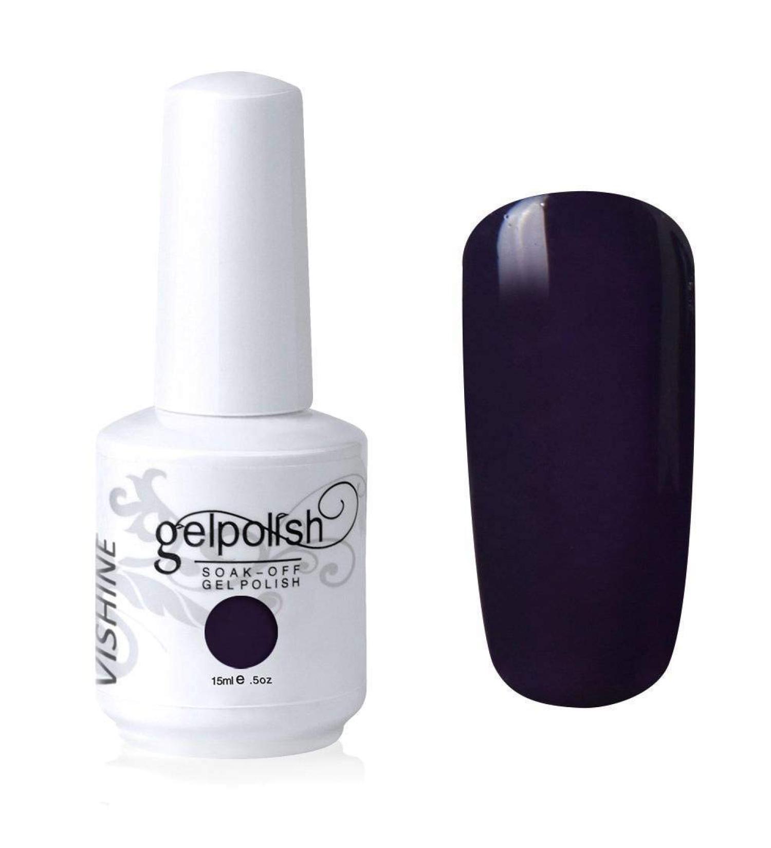 Vishine Gelpolish Soak-off Nail Art UV LED Nail Polish Salon Manicure Indigo (455) #455 - Buy Online on GoSupps.com