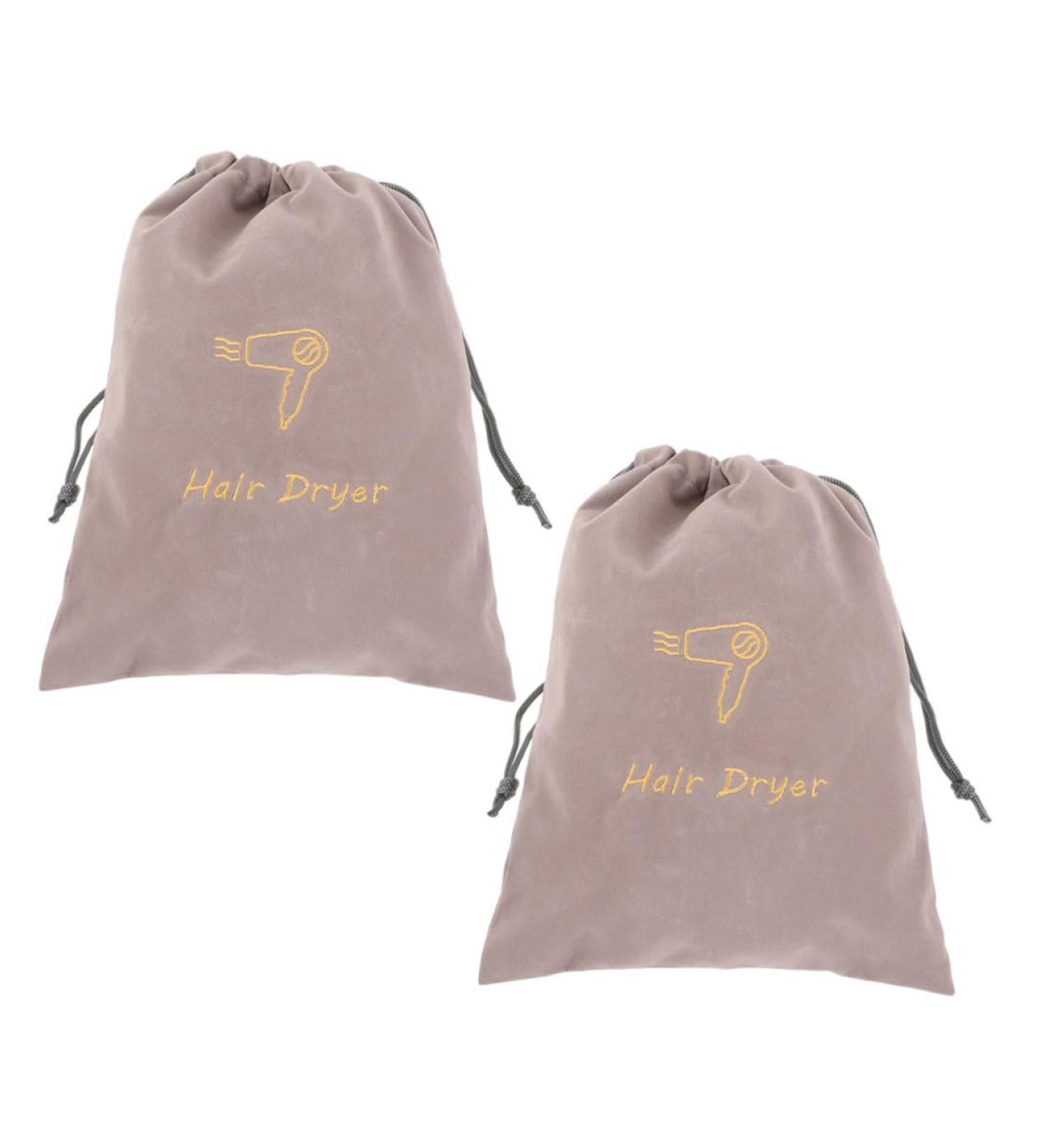 WOONEKY 2pcs Velvet Bag Hair Dryer Storage Bag Hair Dryer Travel Bag Universal Hair Dryer Bag Hair Blow Dryer Bag Drawstring Bag Travel Hair Dryer Bag Hair Dryer Carrying Bags - Buy Online on GoSupps.com