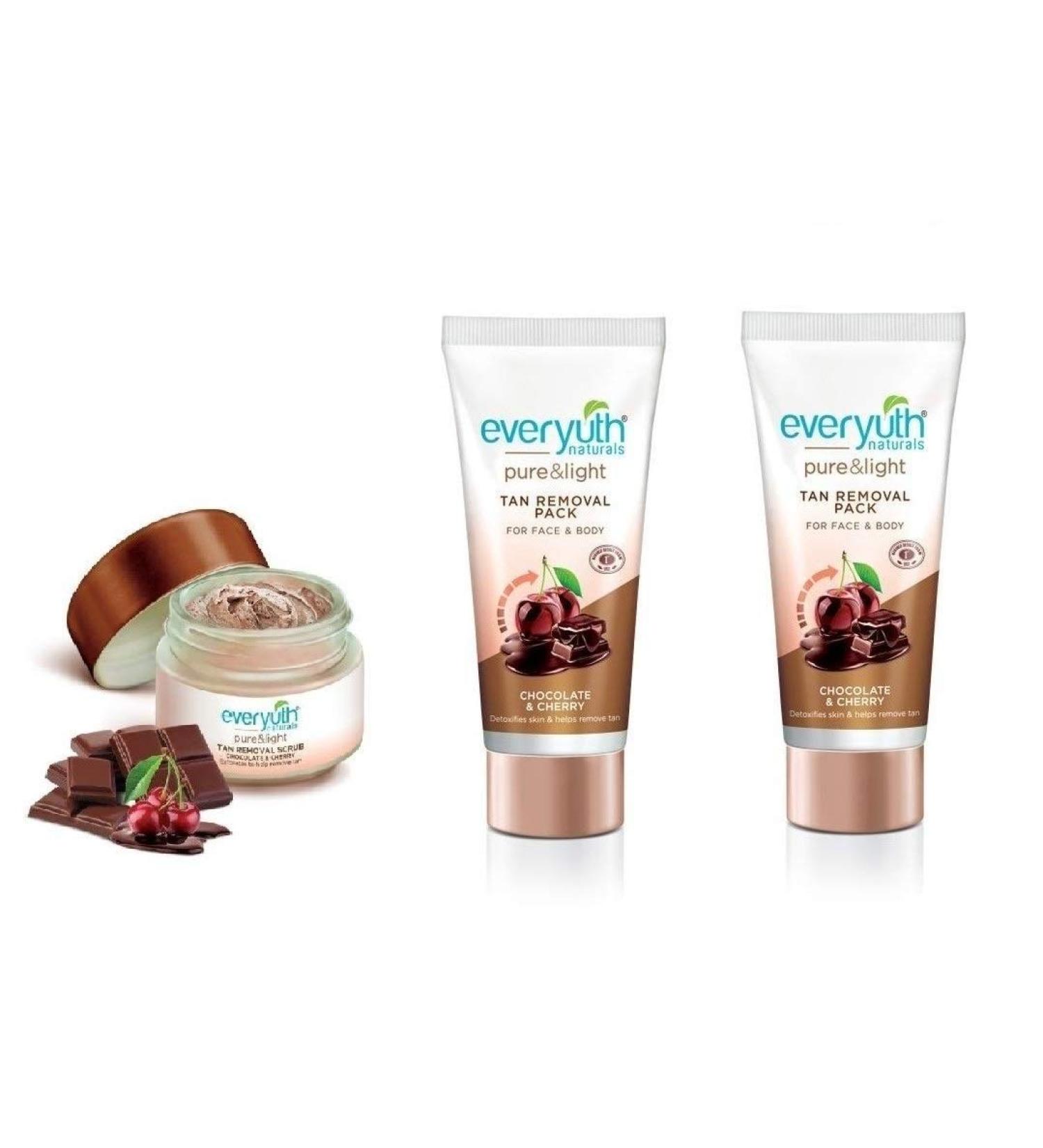 Everyuth Tan Removal Combo (Face Scrub - Face Pack) - Buy Online on GoSupps.com