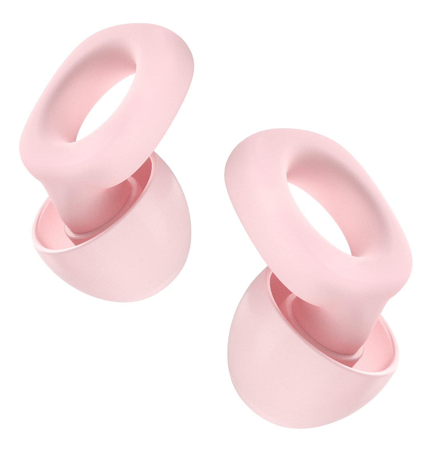 Fita + Silicone Ear Plugs for Noise Reduction - Reusable & Comfortable - NRR 33 dB - 3 Pairs in S/M/L - Pink - Buy Online on GoSupps.com
