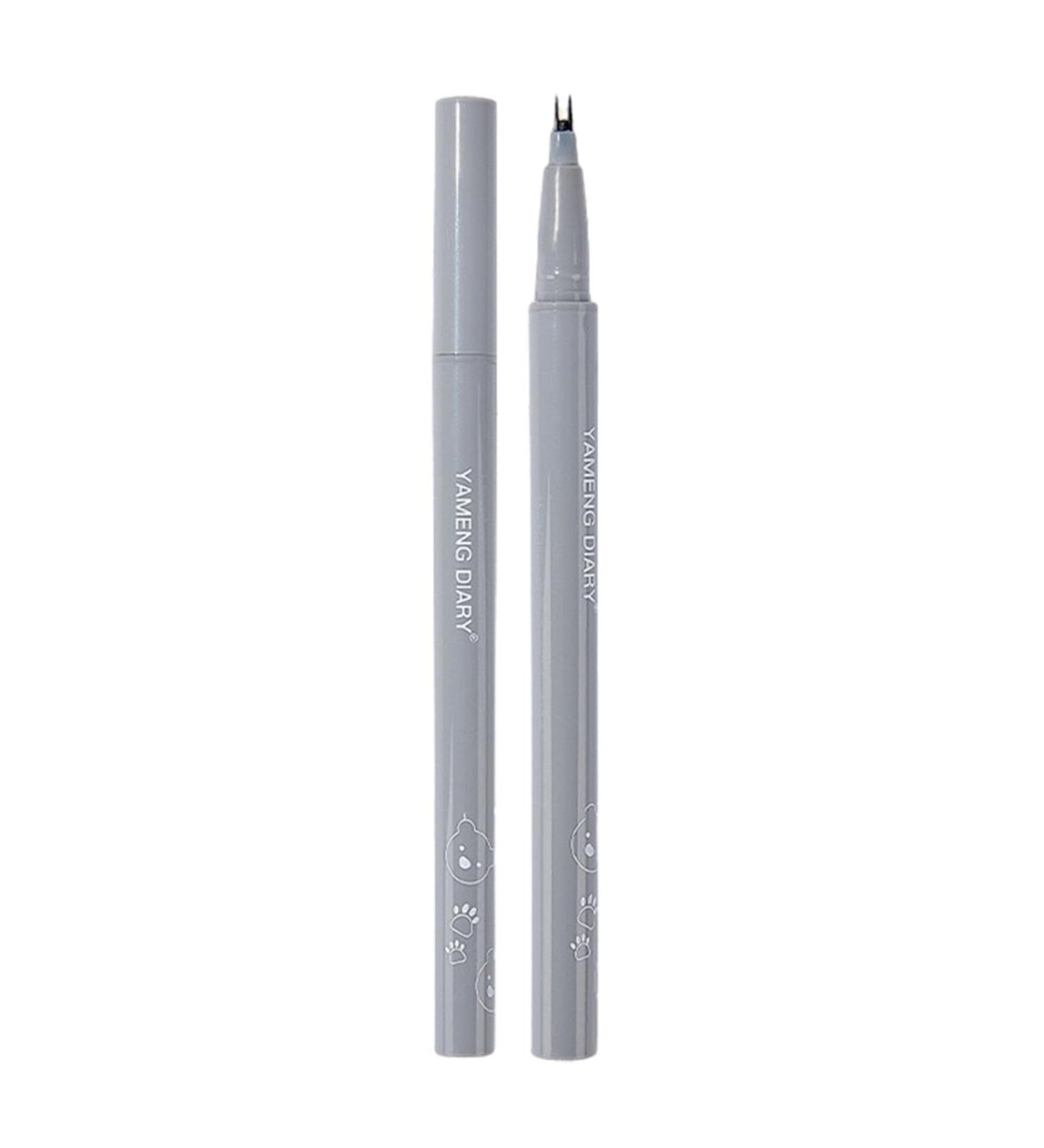 Double Tip Eyelash Pencil | Smudge Proof Waterproof Lower Lash Liner - Quick-Drying Smudge Proof Long Wear Eyelash for Outdoor Water Sports Brown - Buy Online on GoSupps.com