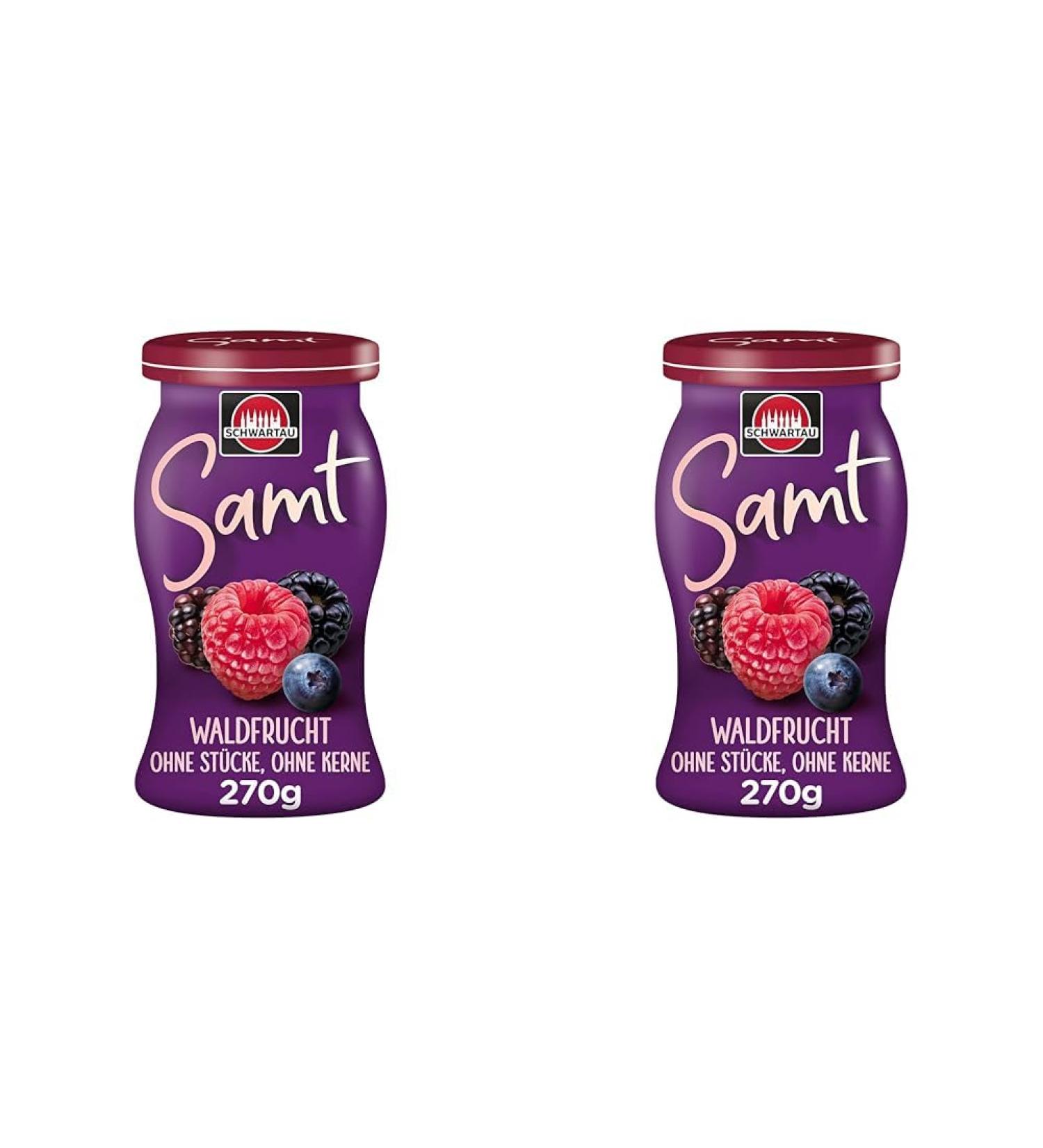 Buy Schwartau Samt Forest Fruit Spread (Pack of 2) - Smooth Seedless & Flavorful - 270g - International Shipping Available - Buy Online on GoSupps.com