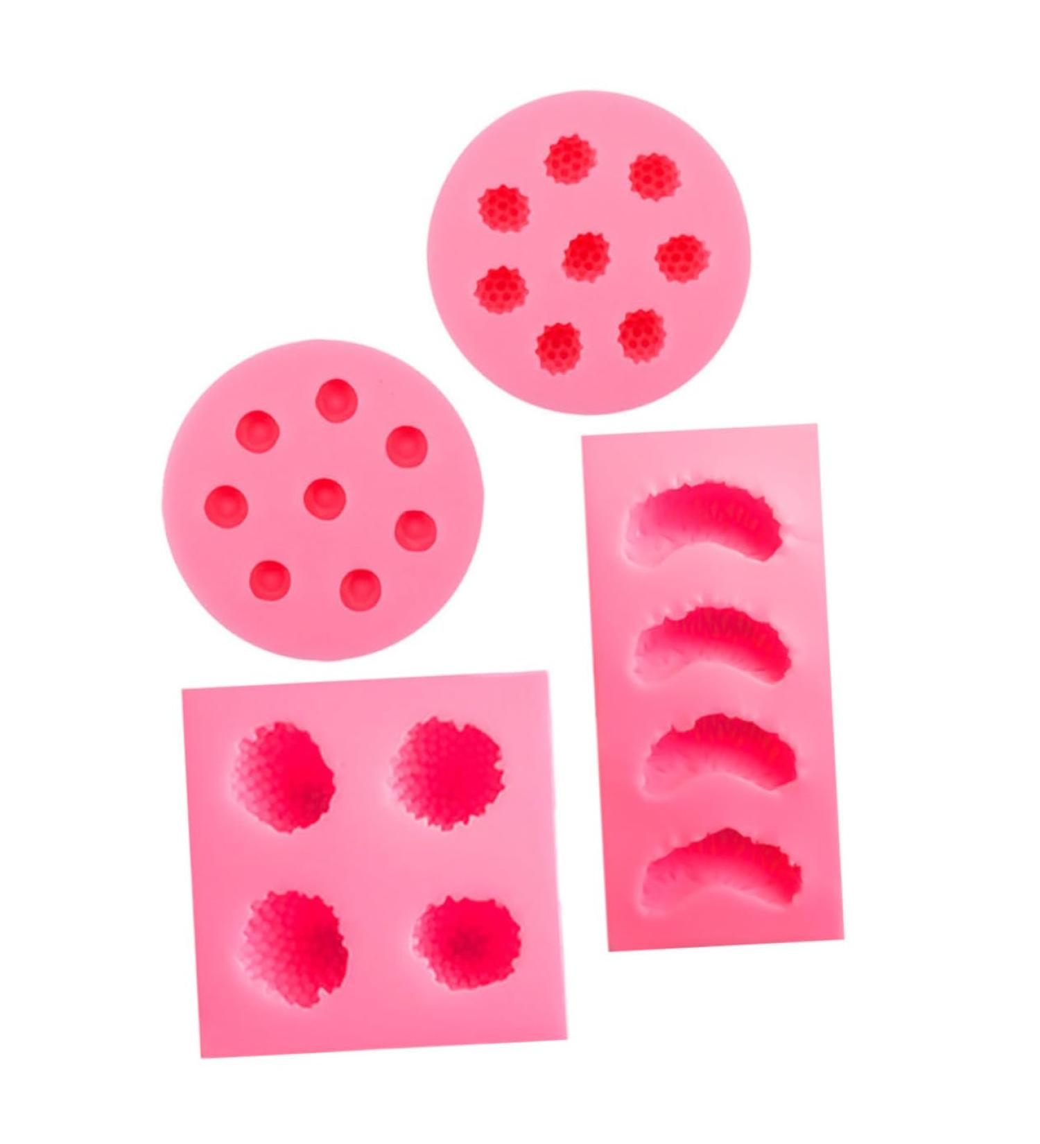 PRETYZOOM 4pcs Sugar Pastry Cake Chocolate DIY Blueberry Fondant Molds Baking Pineapple Orange Shaped Cookie - Buy Online on GoSupps.com