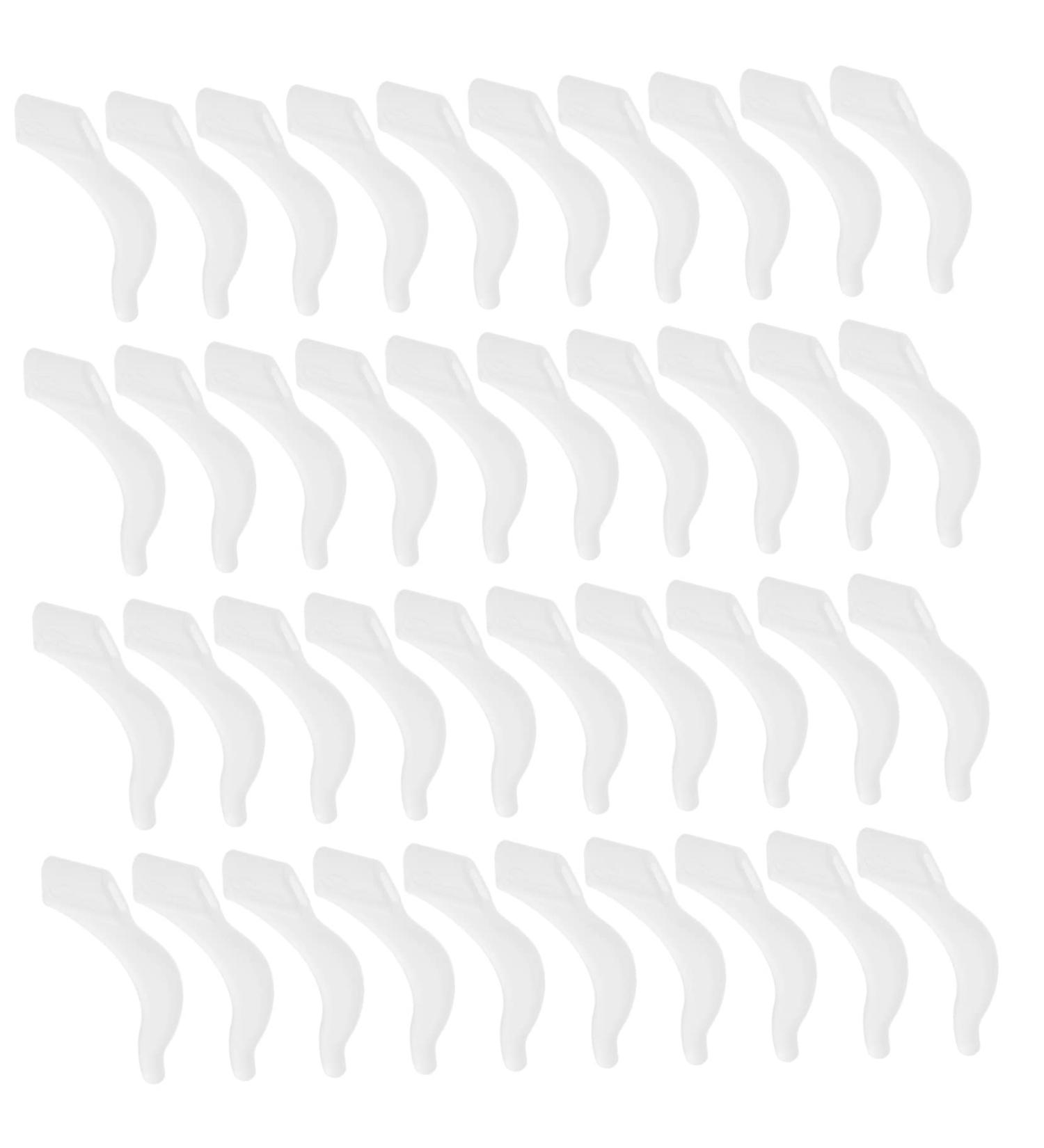 Lurrose 20 Pairs of Glasses Leg Sleeves - Slip-Resistant Temple Holders for Sunglasses & Child Glasses - Anti-Slip Protection 4.2x2.3cm White - Buy Online on GoSupps.com