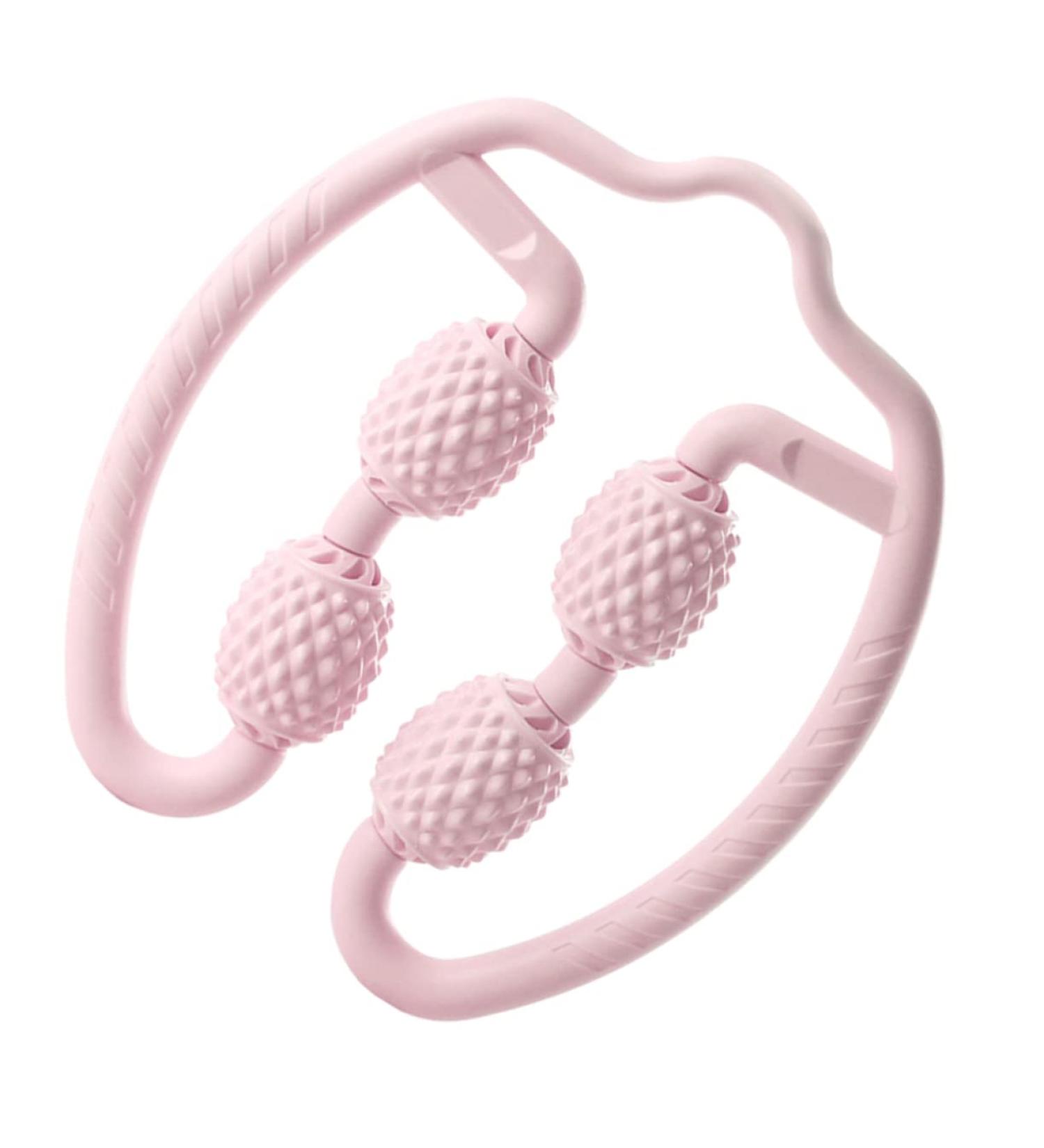 Tofficu Neck and Shoulder Massage Device - Handheld Foam Ring Wheel for Deep Tissue Relief | 1PC Linset Uh - Pink - International Shipping Available - Buy Online on GoSupps.com