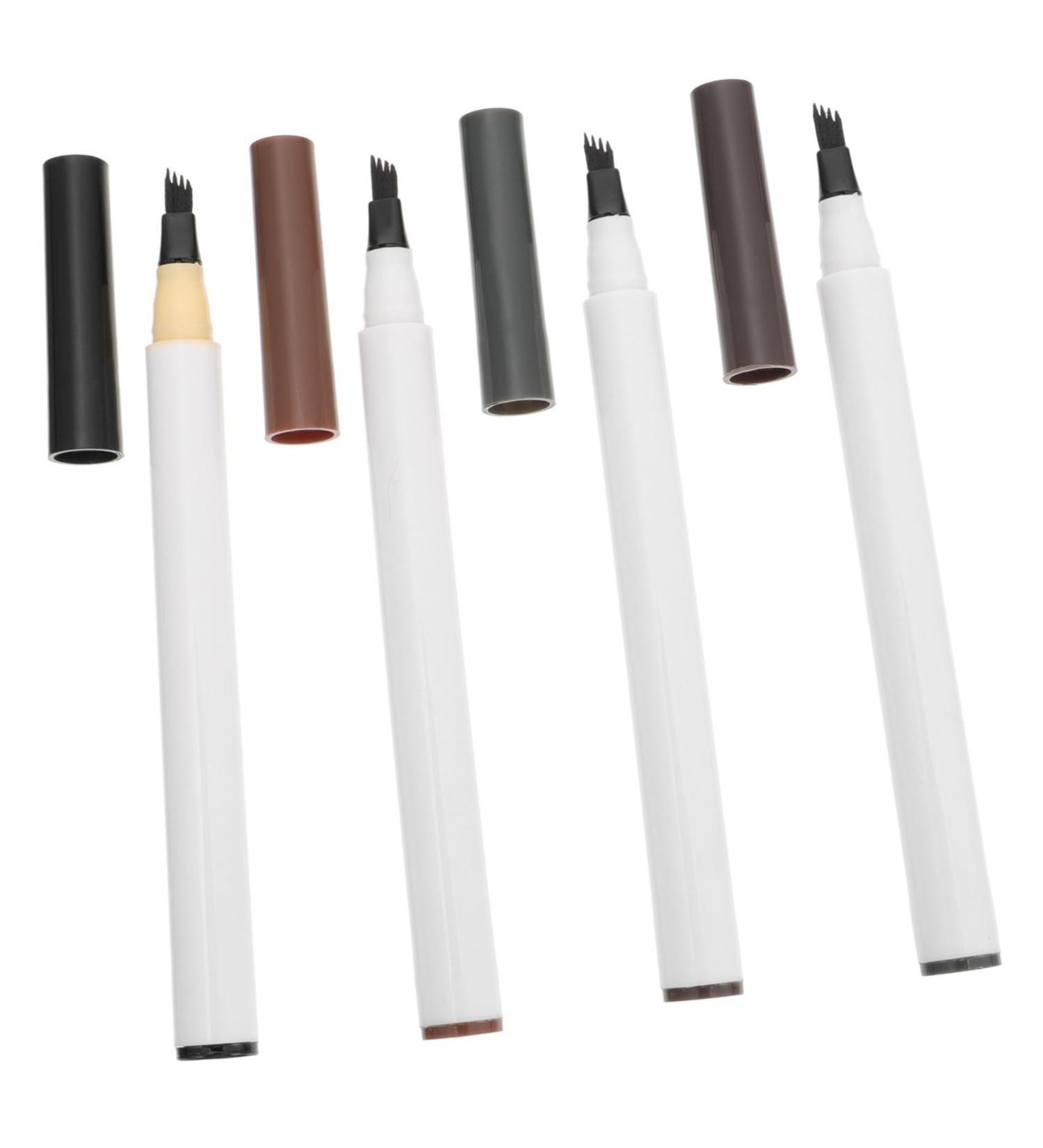 CANIGHT 4pcs Four Forked Eyebrow Pencil Cosmetic Four-head Eyebrow Pens Eye Makeup Pencil Eyebrow Filler Abs - Buy Online on GoSupps.com