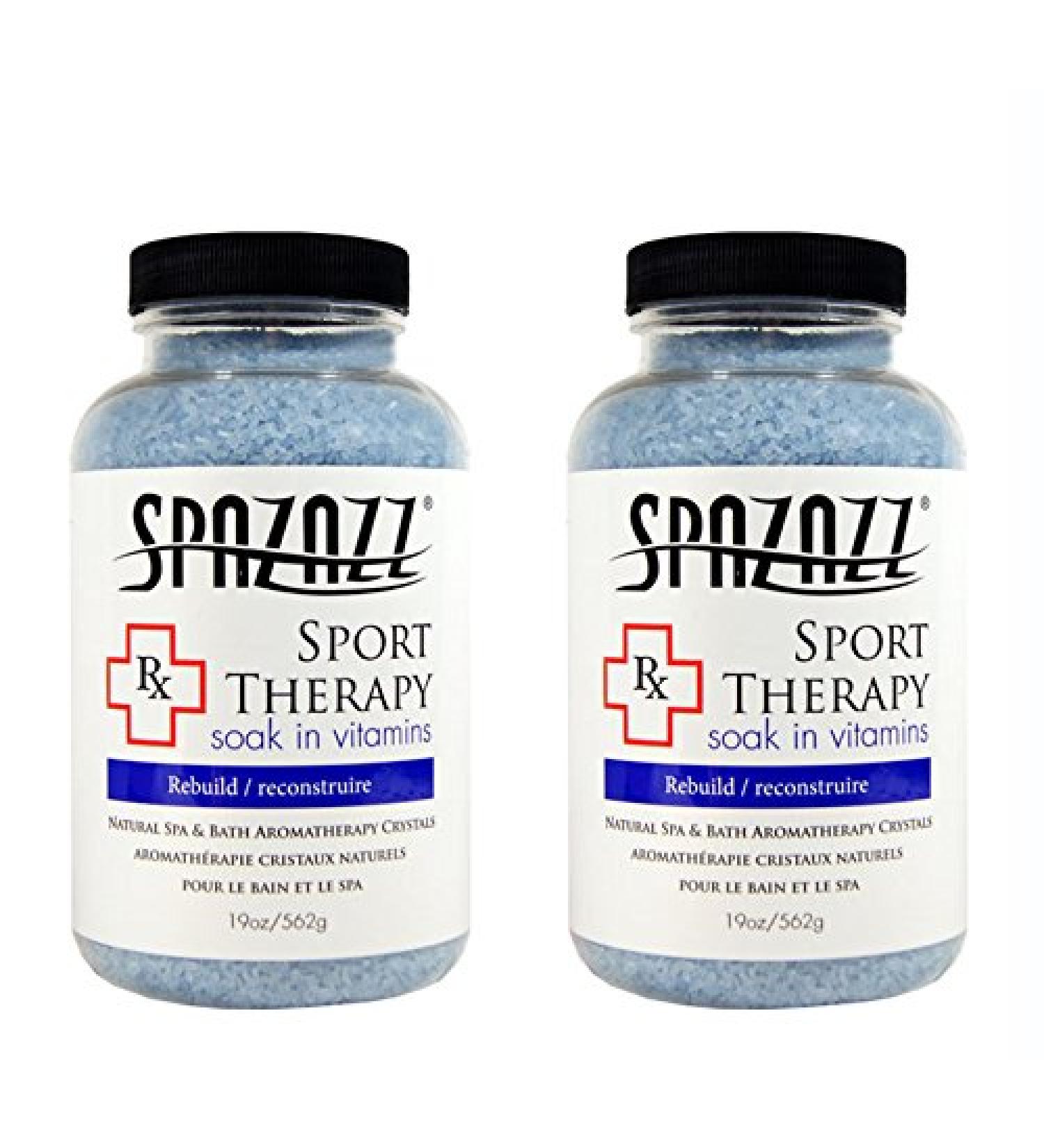 Spazazz Aromatherapy Spa and Bath Crystals -Therapy (2 Pack) (Sport Therapy - 2pk)