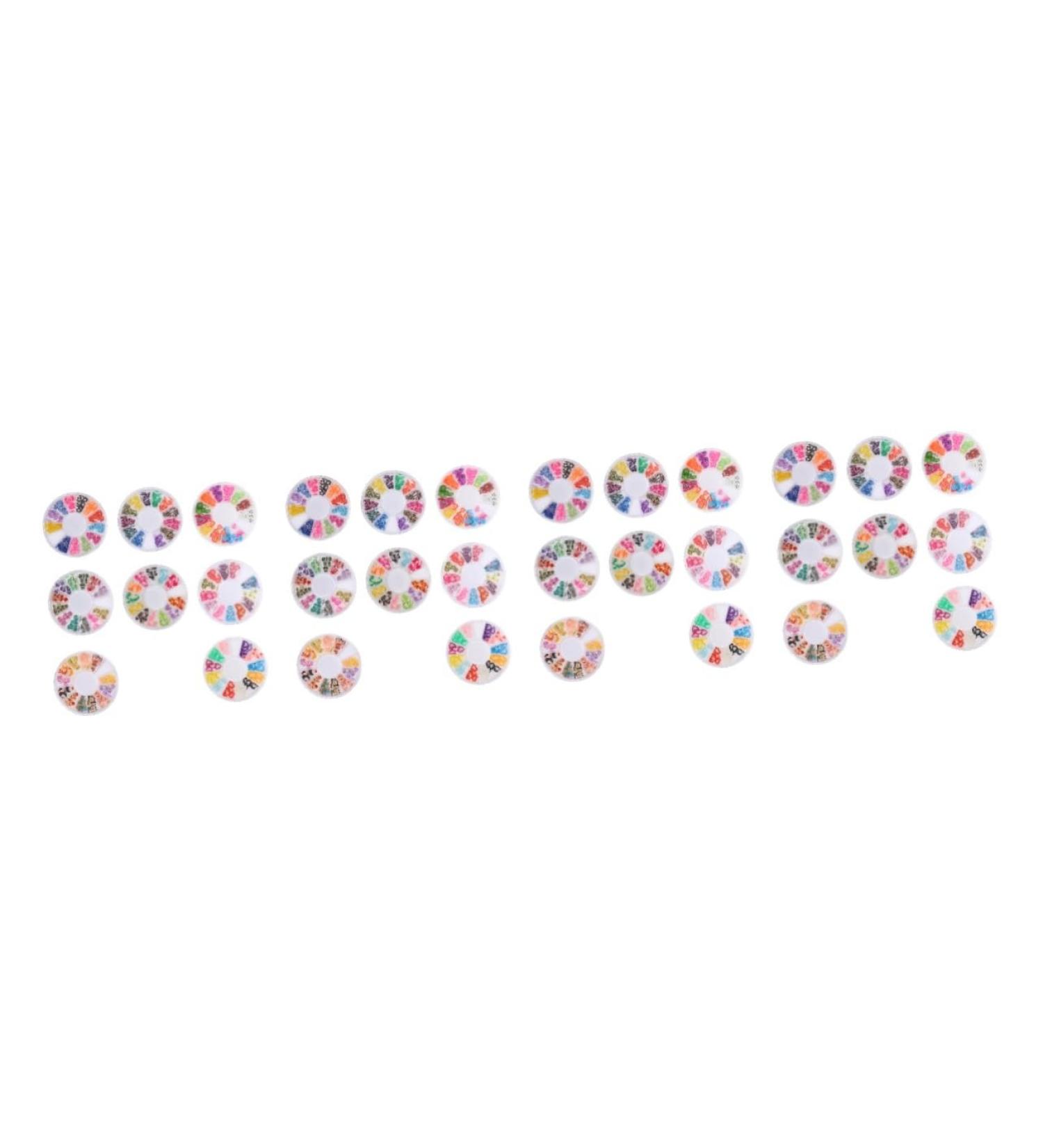 minkissy 32 Boxes Soft Pottery Clay Manicure Patch Resin Flat Back Button Nail Decor Polymer Fruit Slices Diy Lip Gloss Clay Resin Flatback Bead Nail Jewels Assorted 3d Filler Polymer Clay - Buy Online on GoSupps.com