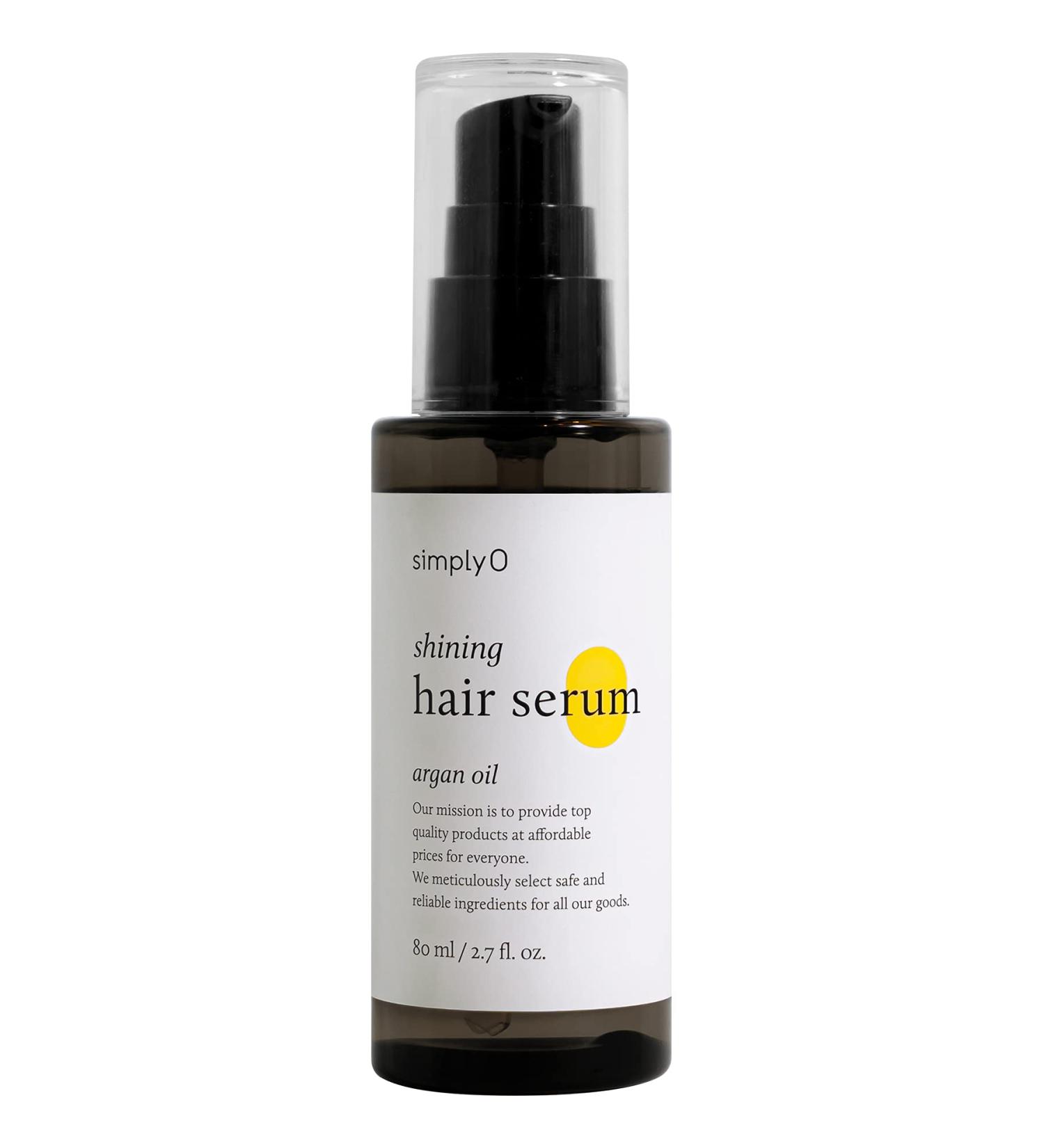 simplyO Shining Hair Serum with Nourishing Argan Oil - Repair Dry & Damaged Hair | Vegan & Cruelty-Free - 2.7 fl oz - Buy Online on GoSupps.com