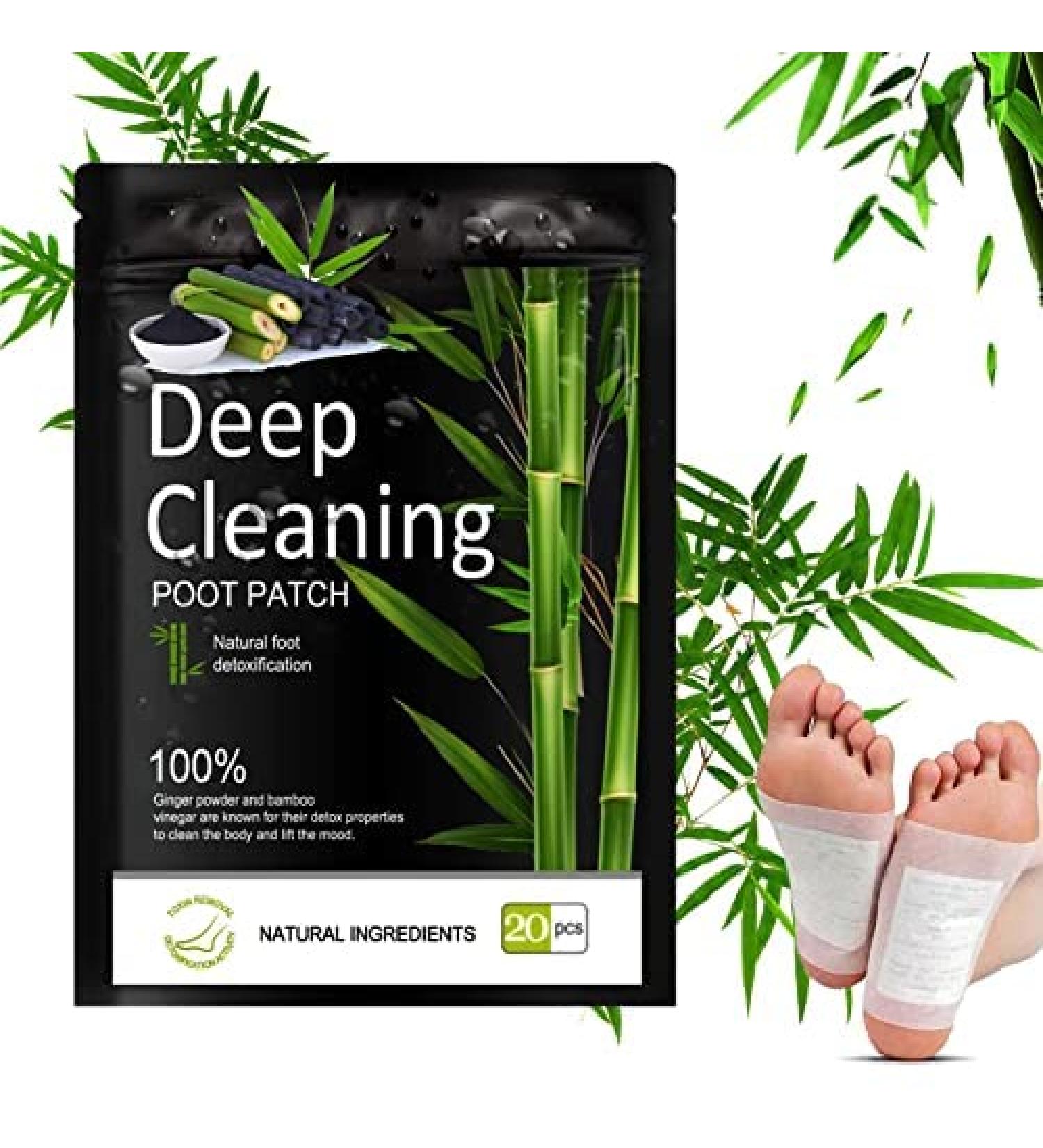20 Pack Foot Detox Patches for Stress Relief & Deep Sleep - 100% Natural Toxin Removal & Body Cleansing with Detox Foot Pads - Buy Online on GoSupps.com
