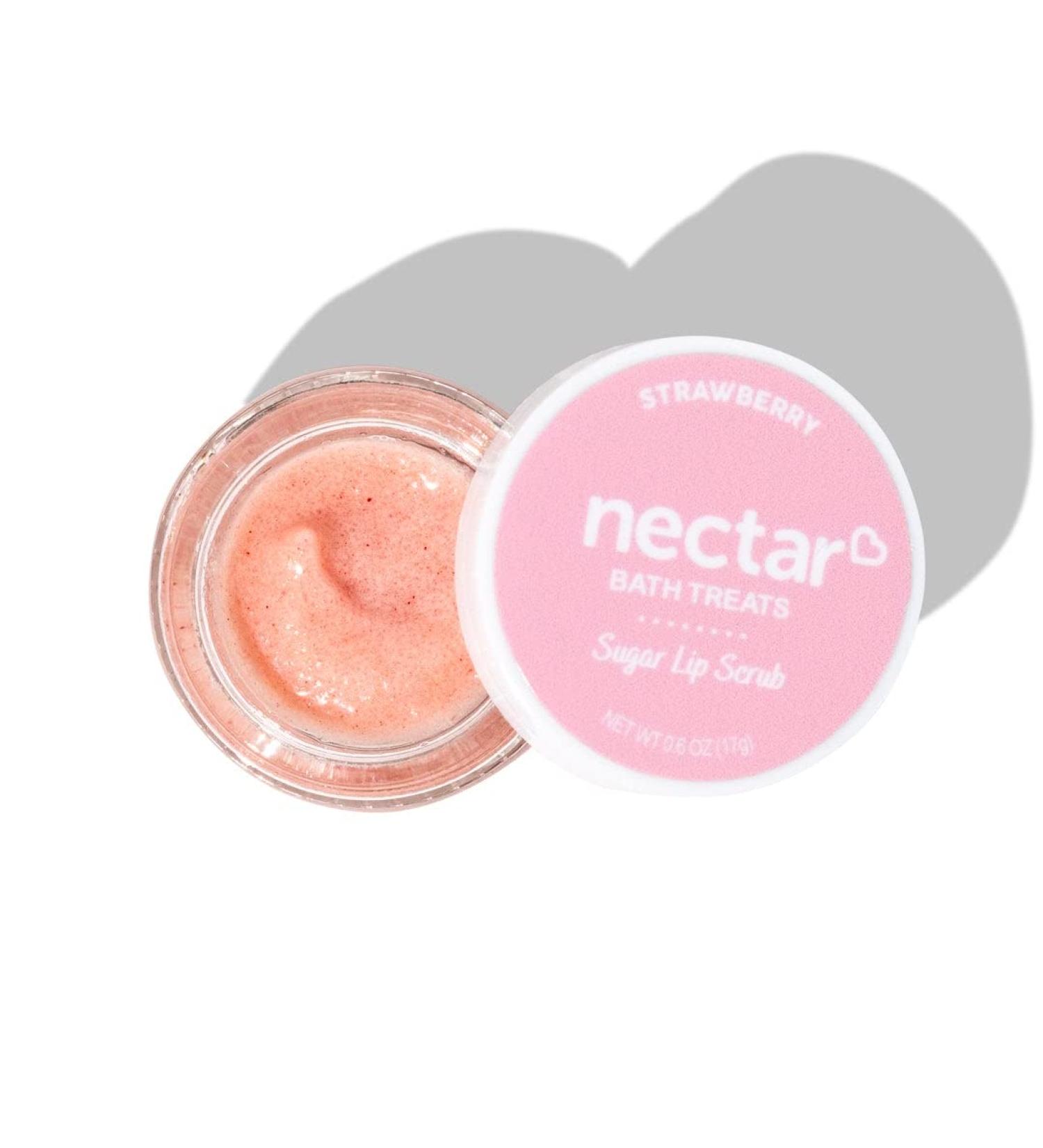 All Natural Vegan Strawberry Lip Scrub | Sugar Exfoliator & Lip Polish | Gentle Conditioning Lip Care Gift for Women & Girls - Buy Online on GoSupps.com