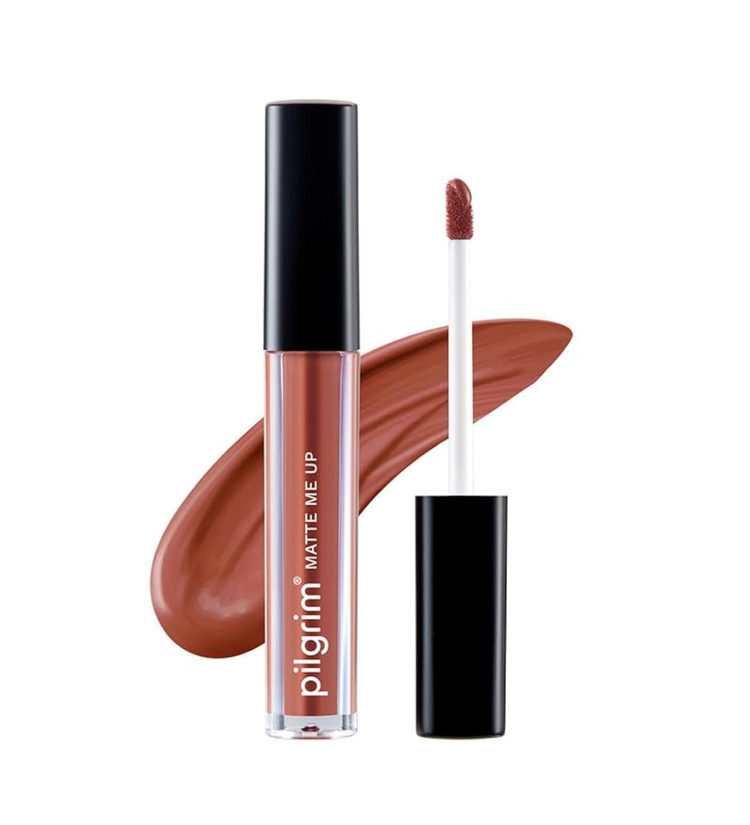 Matte Lipstick - Nude Obsessed | Transferproof Long Lasting Hydration with Hyaluronic Acid & Spanish Squalane - 3gms for Women - Buy Online on GoSupps.com