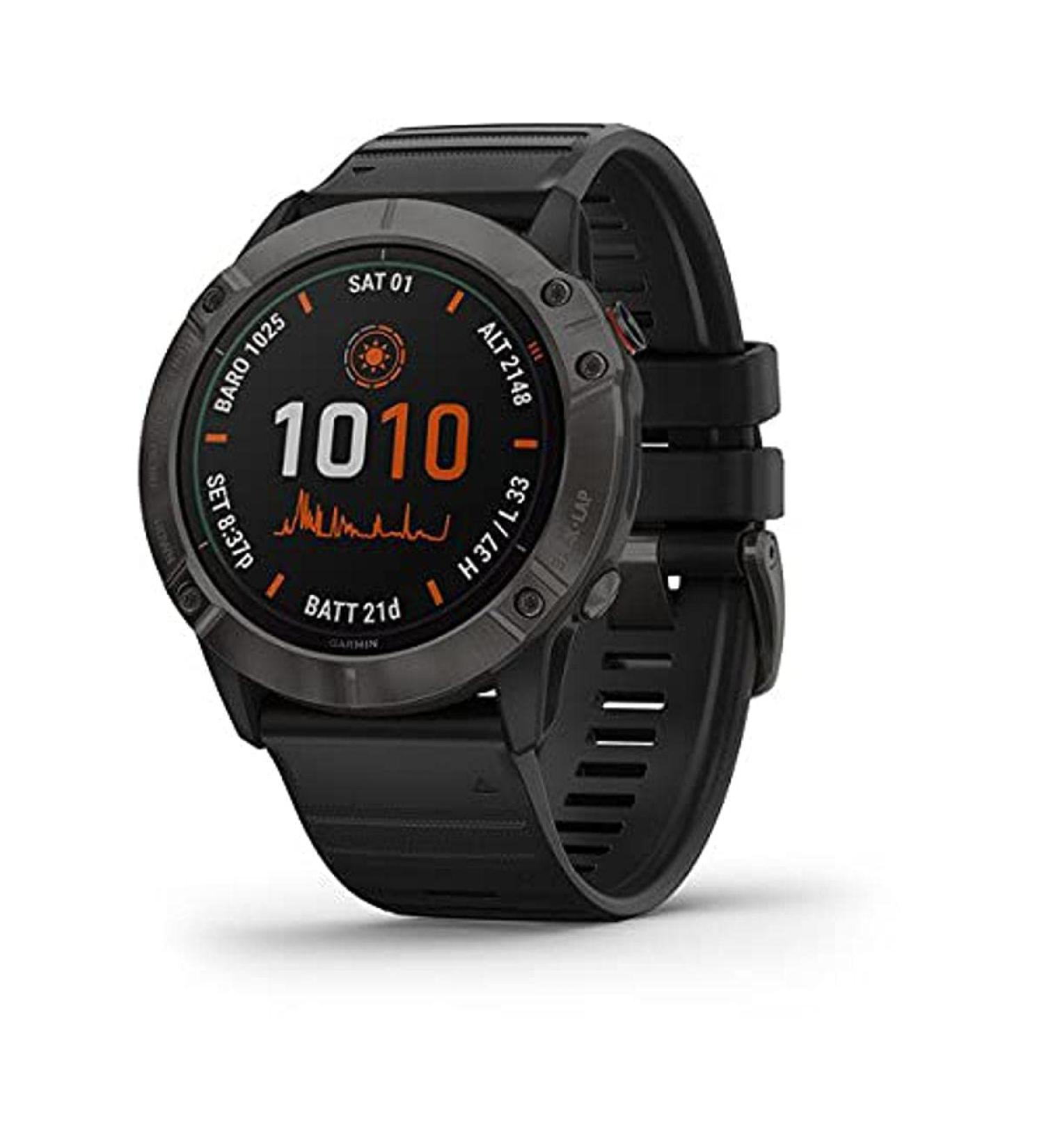 Buy Garmin Fenix 6X Solar Titanium DLC Black/Grey | International Shipping Available - Buy Online on GoSupps.com