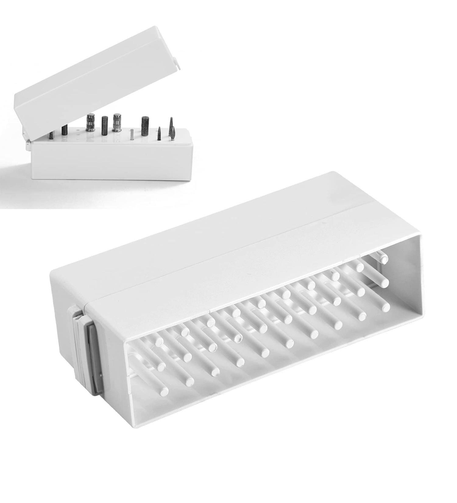 30 Holes Nail Drill Container Stand | Display Rack & Storage Box for Nail Art | Manicure Tool & Bit Holder - Buy Online on GoSupps.com