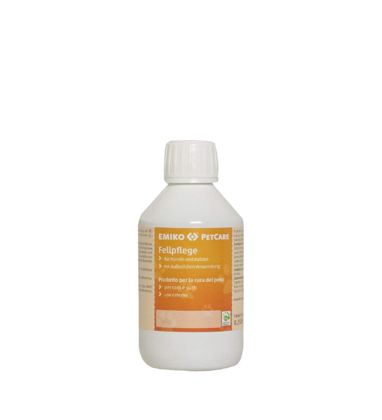 Emiko Petcare Fur Care 250ml - Natural Skin & Fur Care with Microorganisms & Marigold Extract for Dogs & Cats - Buy Online on GoSupps.com