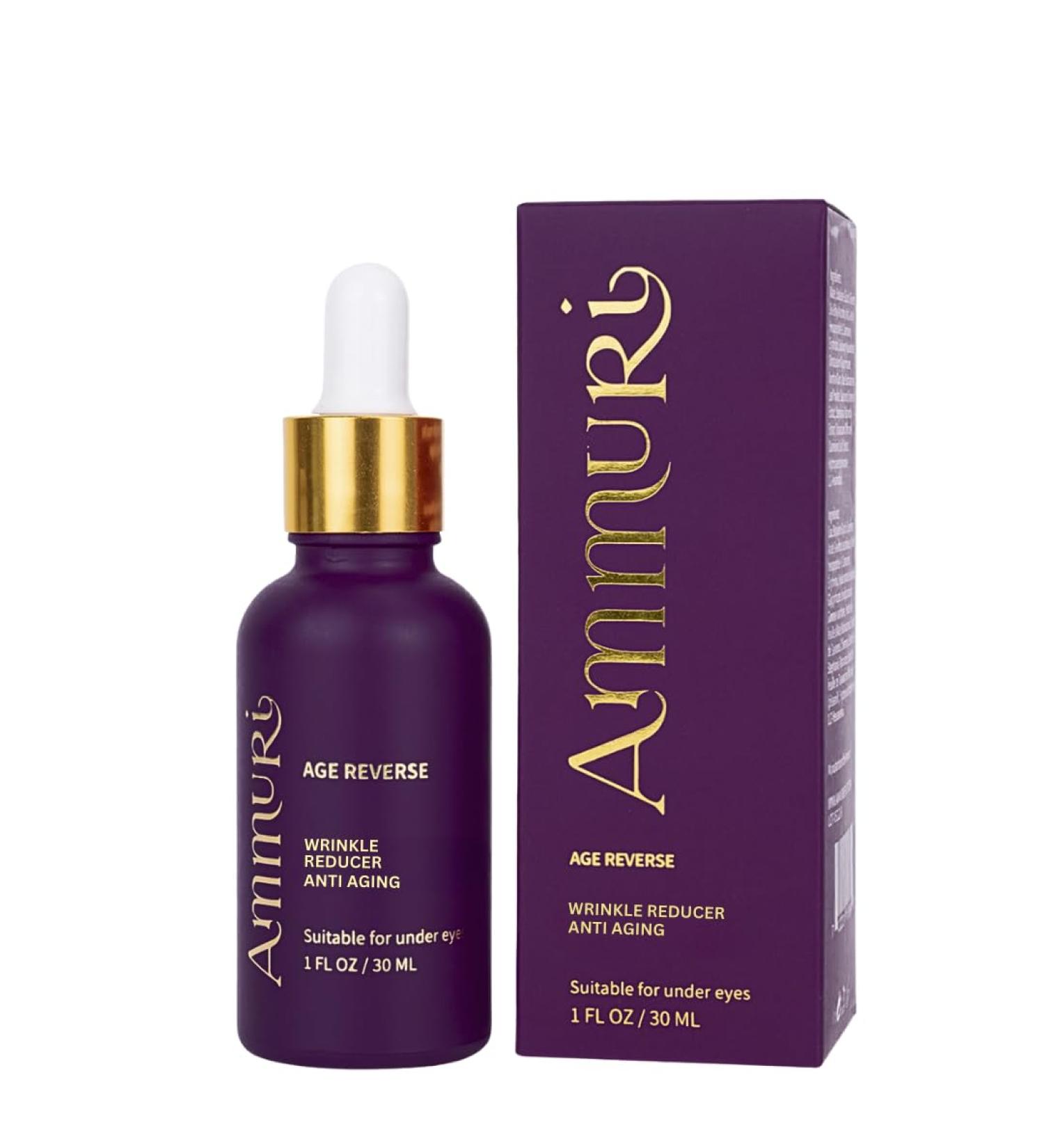 AmmuRi Anti-Aging Serum with Matrixyl 3000 Vitamin C Hyaluronic Acid Organic Aloe Vera for Wrinkles Lines Acne Sensitive Skin 30ml - Buy Online on GoSupps.com